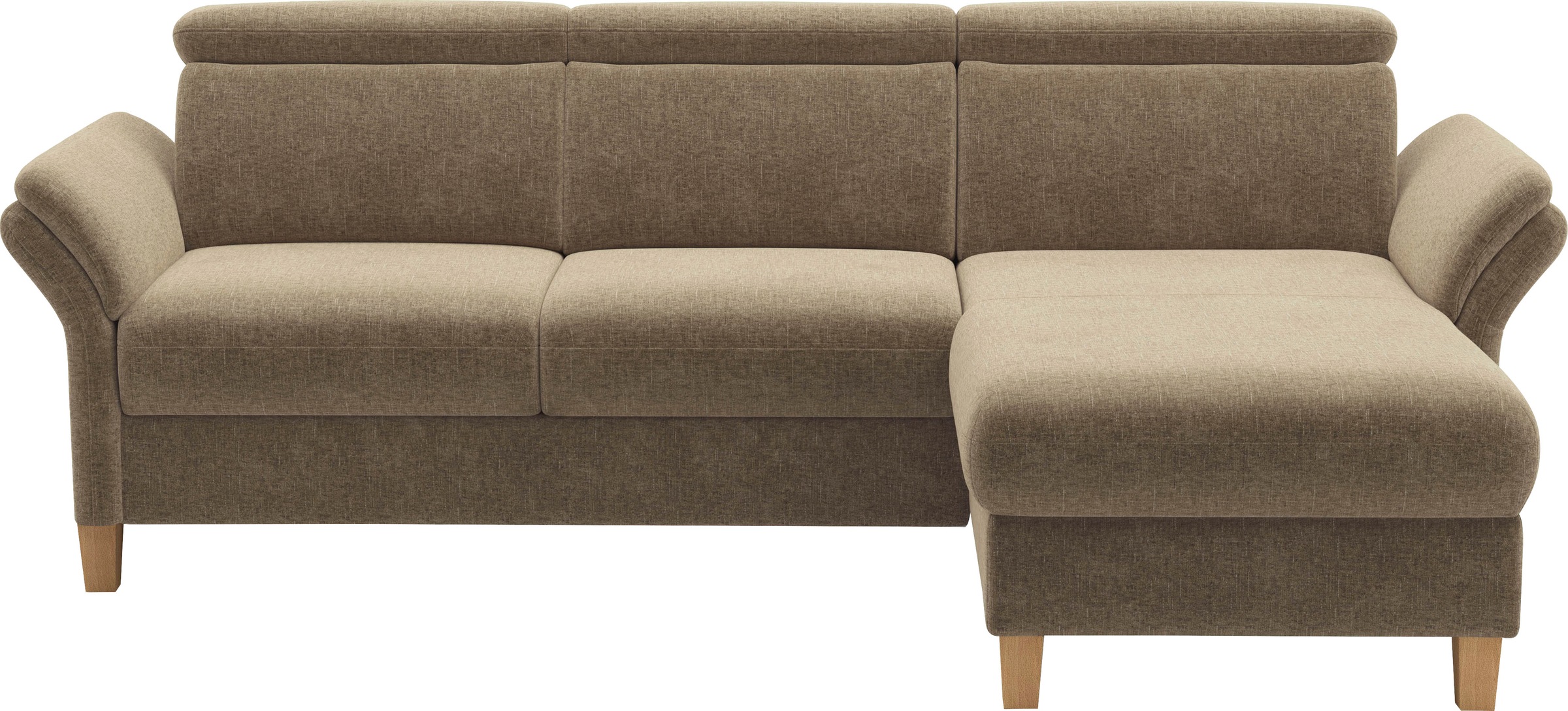 Home affaire Ecksofa "Glendale, L-Form" inkl. Kopfteilverstellung, wahlweis günstig online kaufen