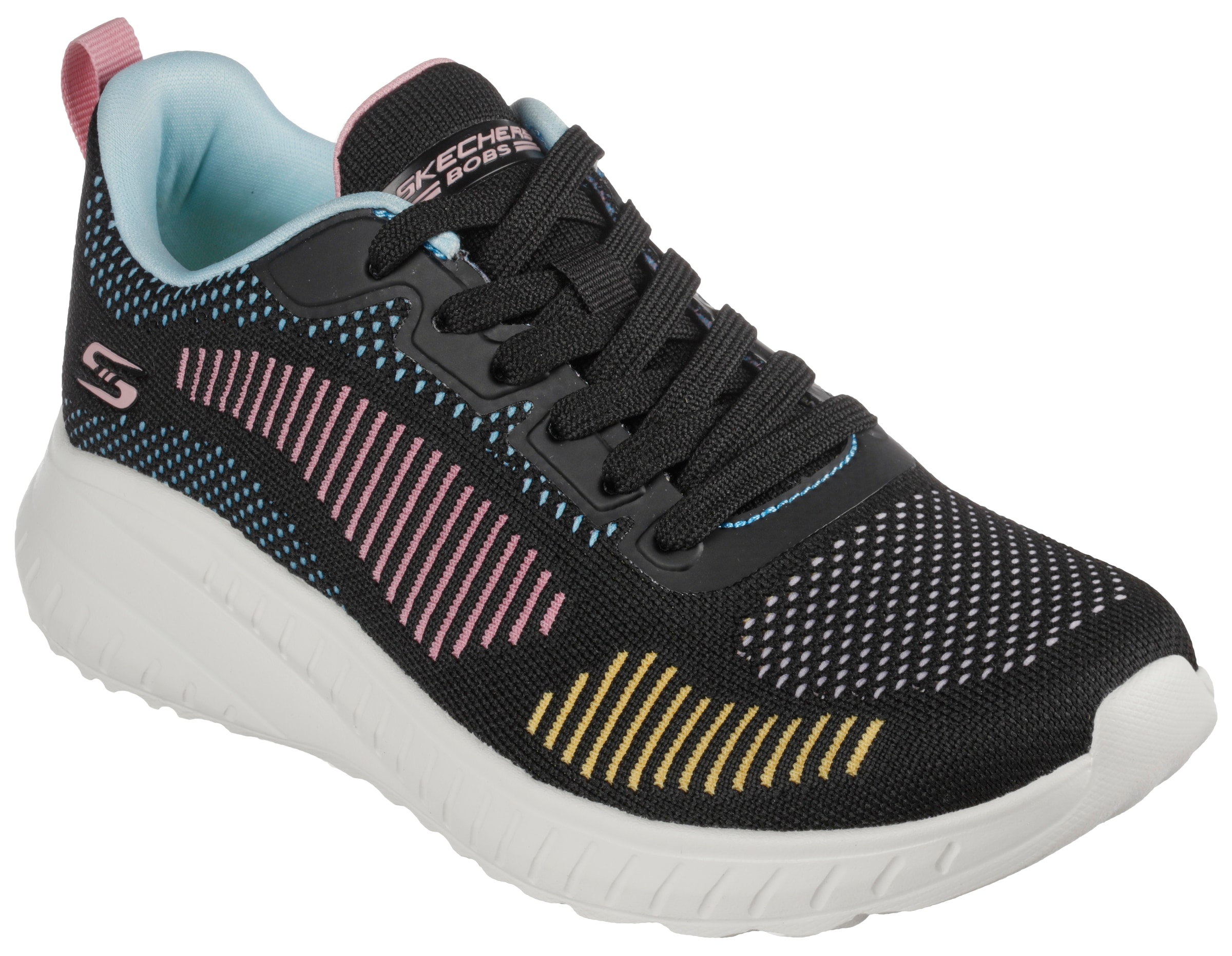 Skechers Sneaker "BOBS SQUAD CHAOS COLOR CRUSH", in toller Farbkombi, Freizeitschuh, Halbschuh, Schnürschuh