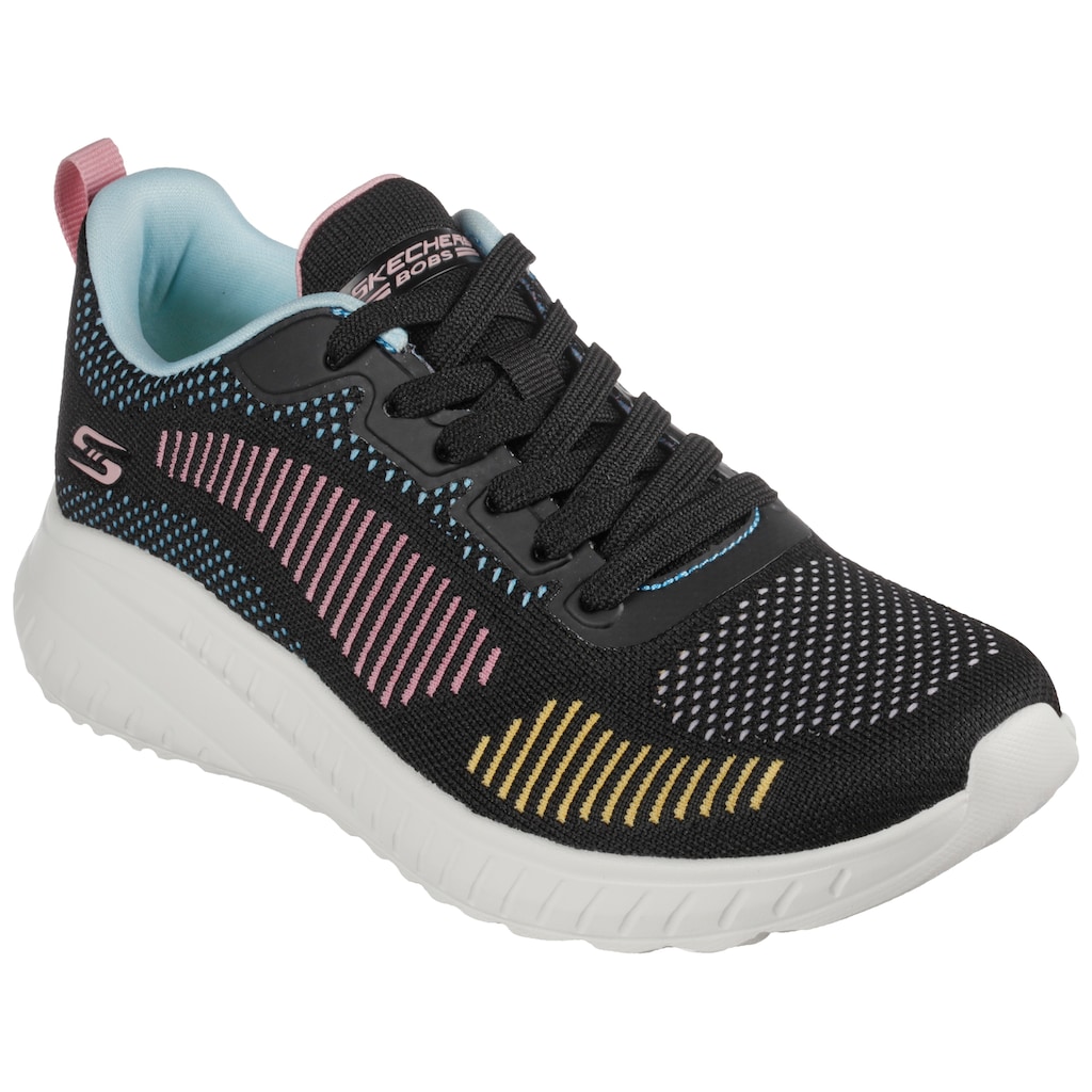 Skechers Sneaker »BOBS SQUAD CHAOS COLOR CRUSH«, in toller Farbkombi, Freizeitschuh, Halbschuh, Schnürschuh