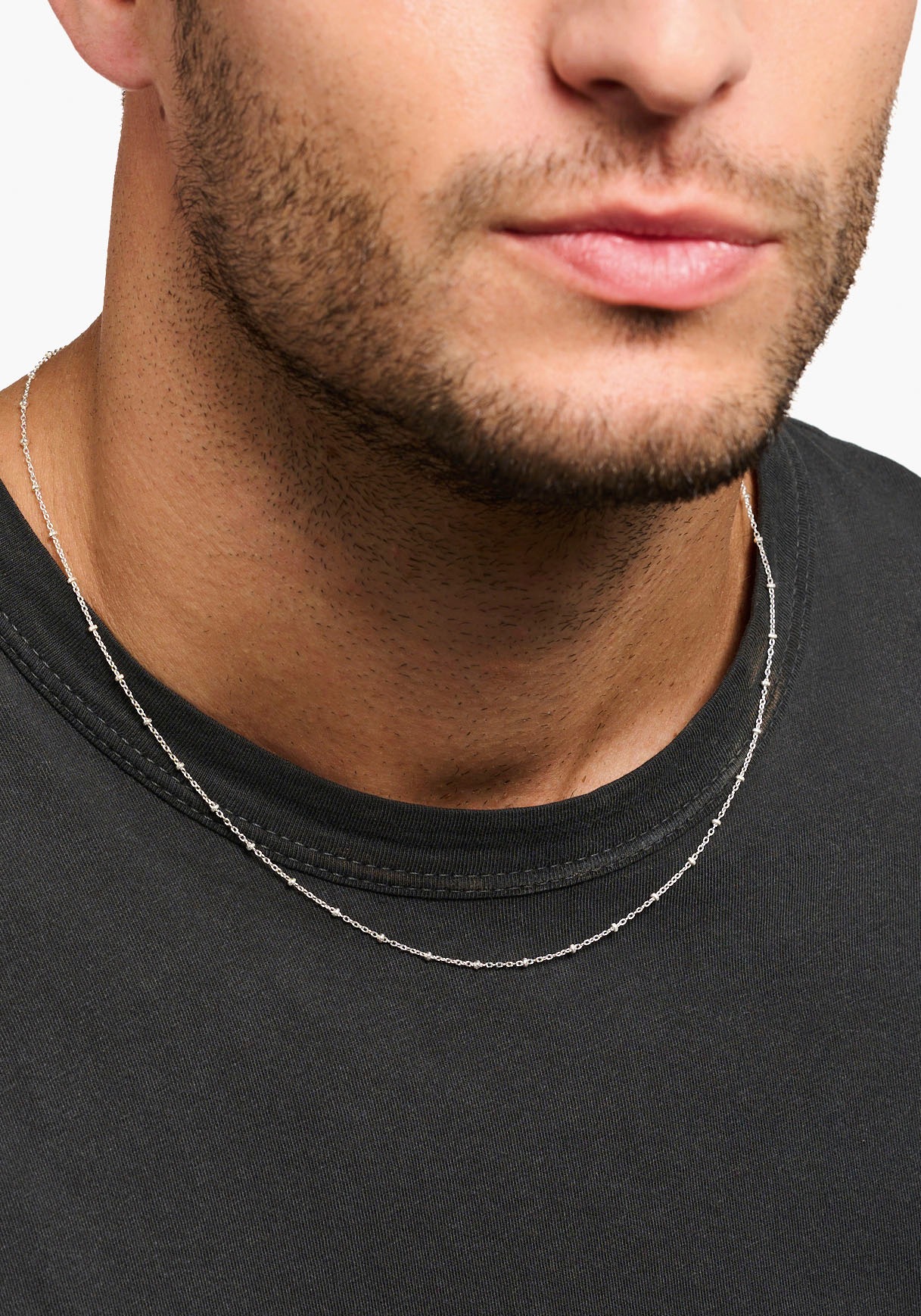 THOMAS SABO Erbskette Bead Chain Silver 925 Multicolor 50 3