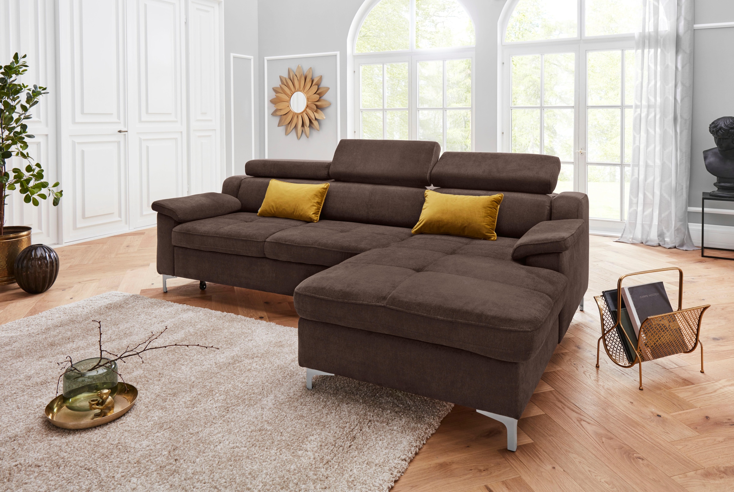 exxpo - sofa fashion Ecksofa Florenz, komfortabel und bequem, tolle Detailv günstig online kaufen