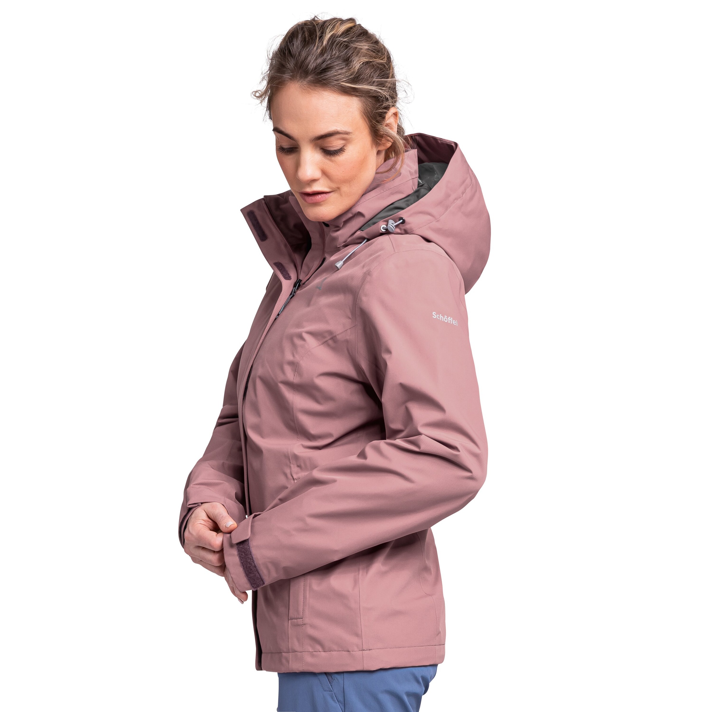 Schöffel Outdoorjacke »Jacket Gmund L«, (1 St.), mit Kapuze, Winddicht, wasserabweisend, atmungsaktiv Übergangsjacke