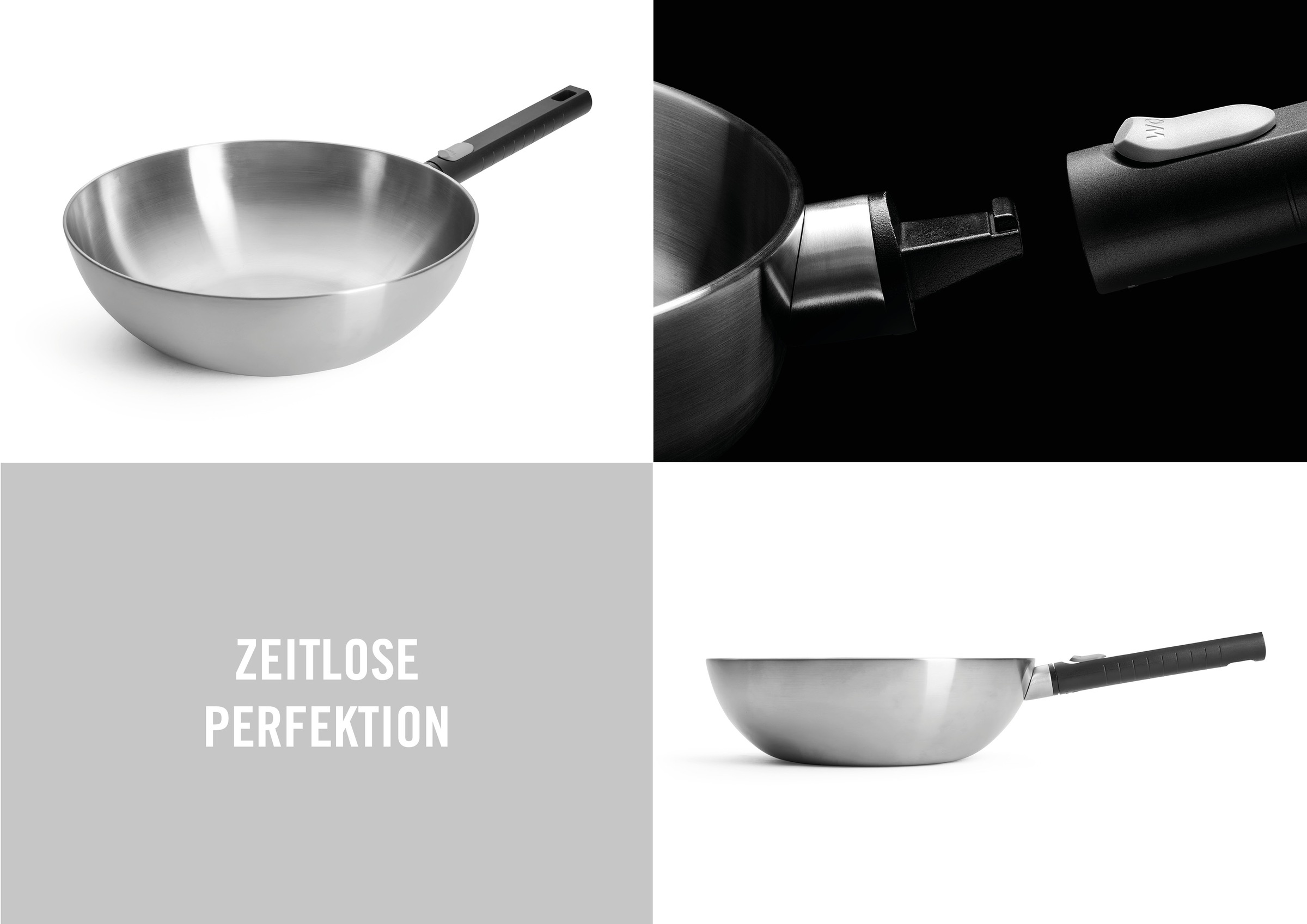 WOLL Wok »Logic Steel« Edelstahl 18/10 1 Stk. tlg. 5-Schicht-Aufbau