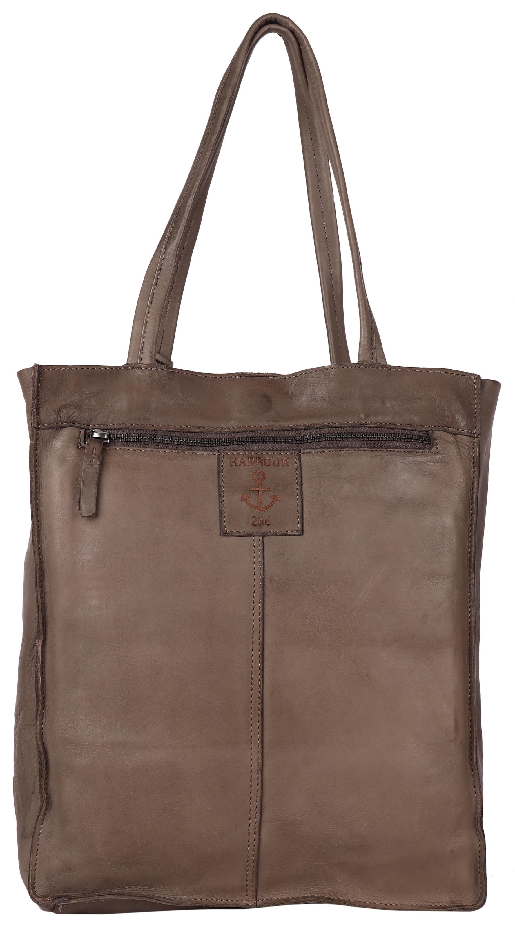 HARBOUR 2nd Shopper »Elbe 1«, aus Leder mit typischen Marken-Anker-Label und Schmuckanhänger