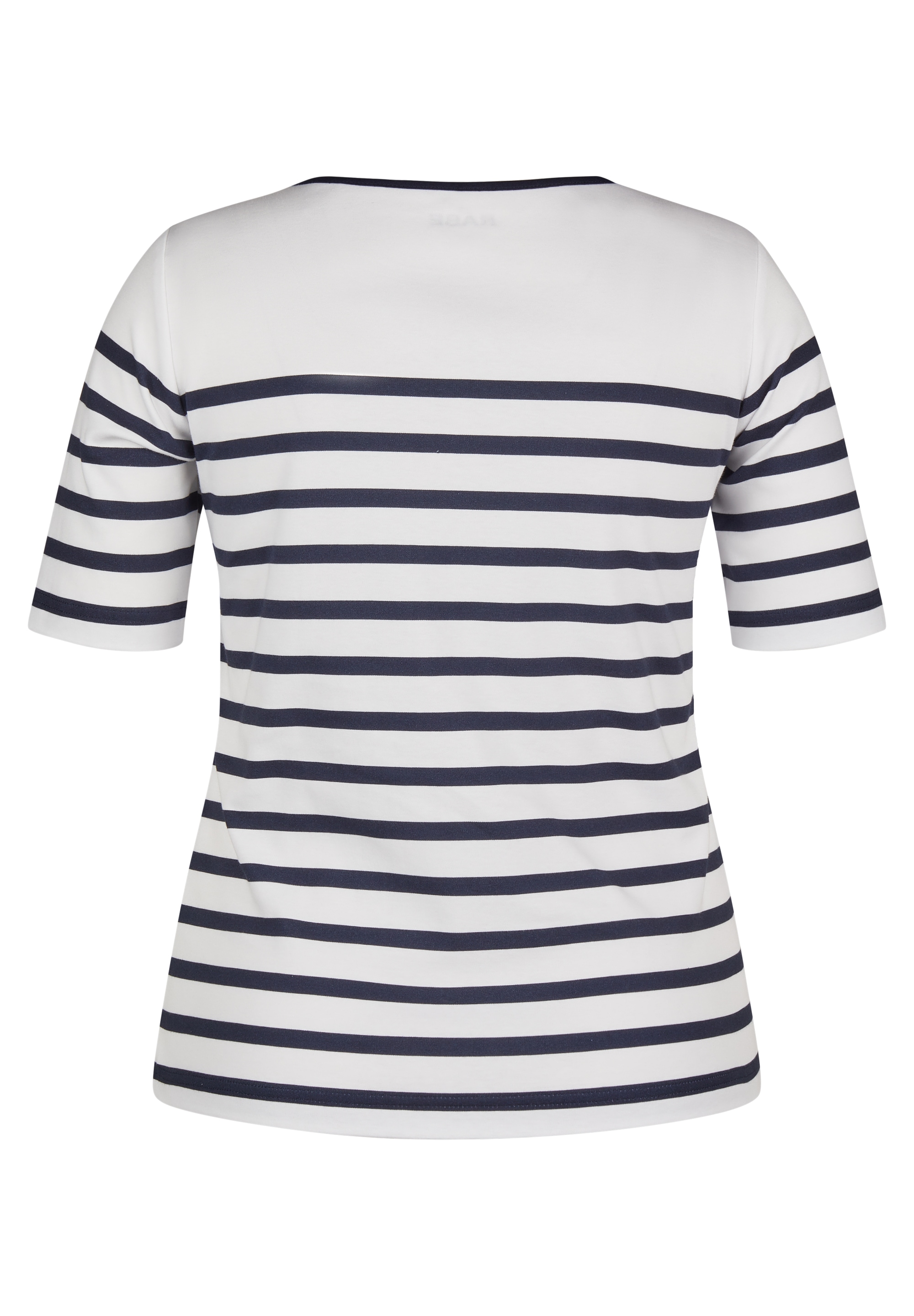 Rabe Rundhalsshirt, im Streifen-Design und mit Letter-Print