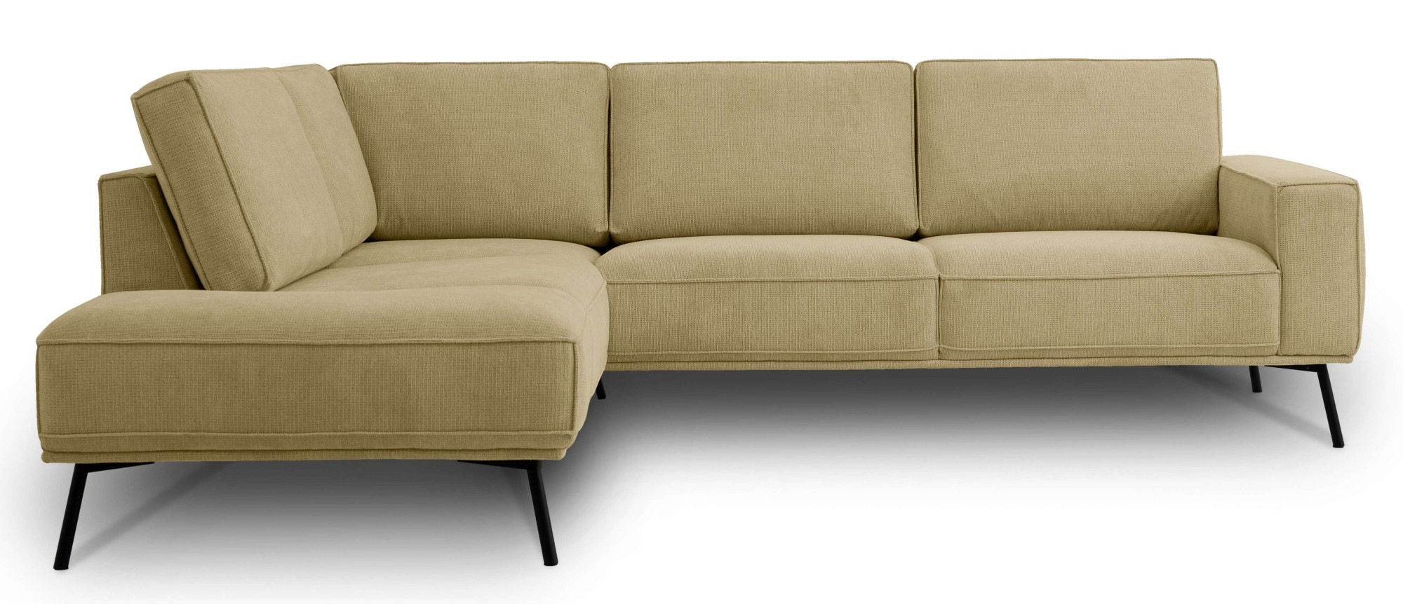 andas Ecksofa »Vosby«, Breite 260 cm, Chenille, mit dekorativer Kedernaht