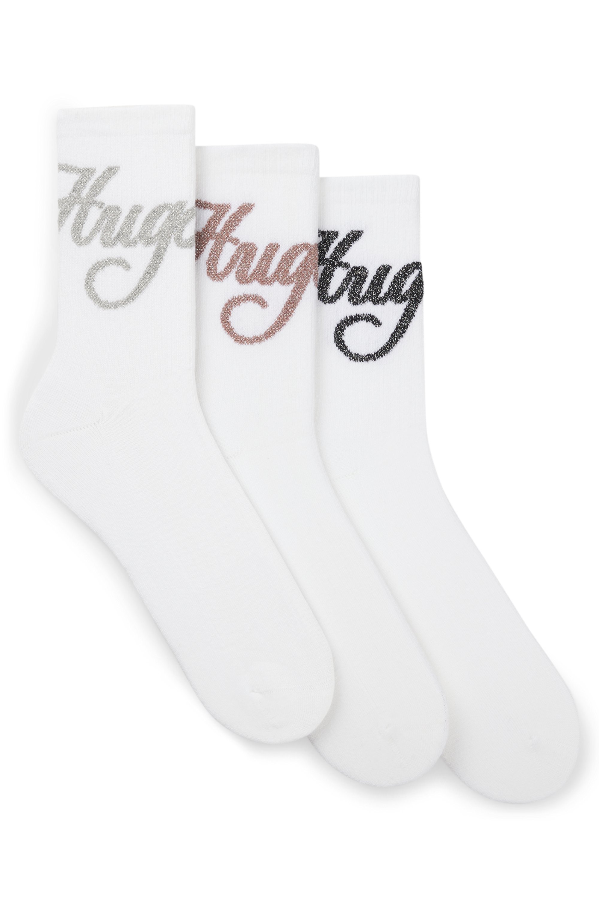 Thumbnail - HUGO Underwear Socken 3 Paar tlg. mit schimmerden Logo