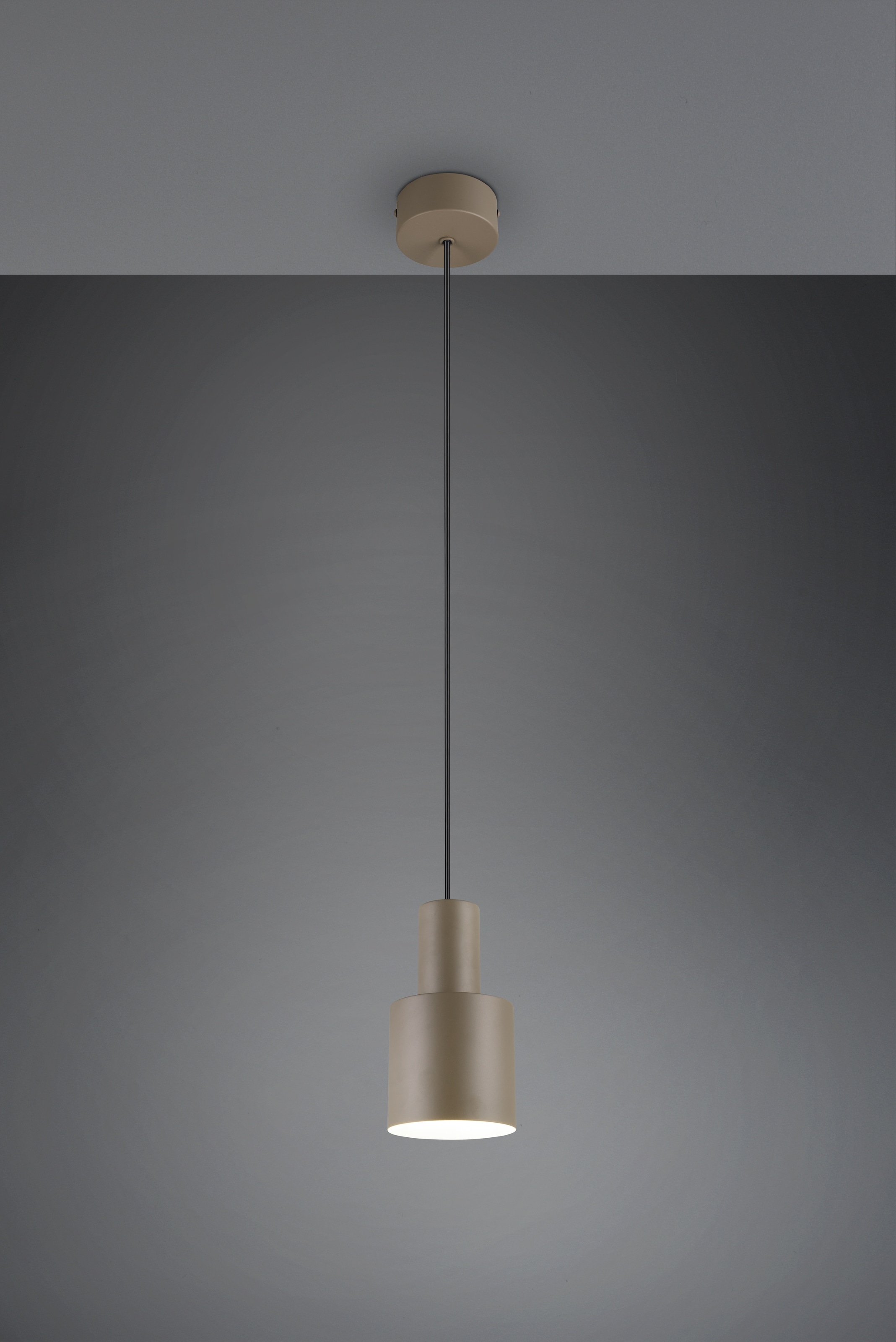 TRIO Leuchten Pendelleuchte »AGUDO, Hängelampe 1-flammig, exkl 1xE27 max 10W, höhenverstellbar« E27 1 Stk. warmweiß - kaltweiß Hängelampe Ø 12cm, bis max 150cm Abhängung, Küche Esszimmer Wohnzimmer