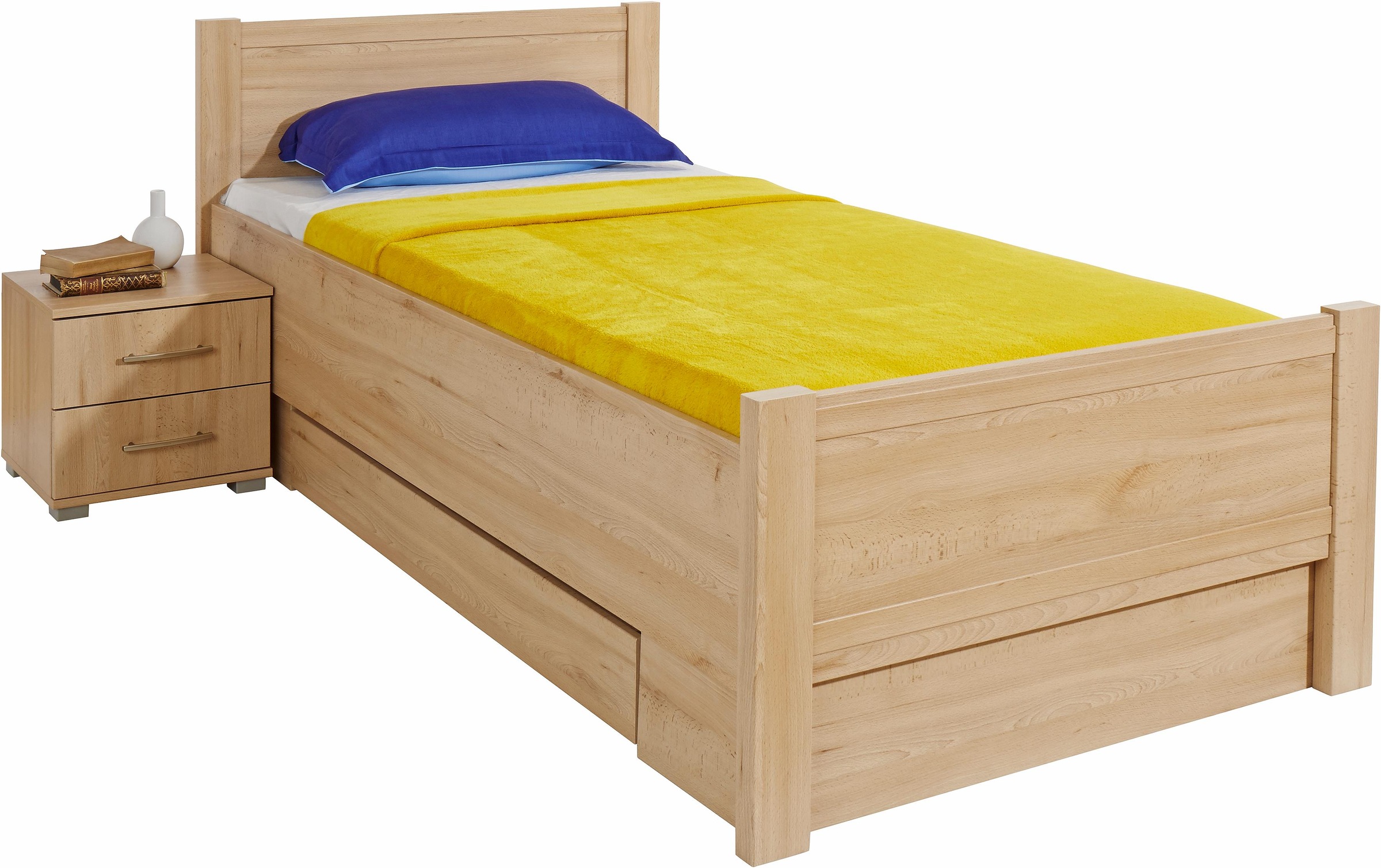 priess Bett "Husum Schlafzimmer Jugendzimmer Rahmenbett" Komforthöhe, hochwertige Premium Qualität, für Motorrahmen geeignet