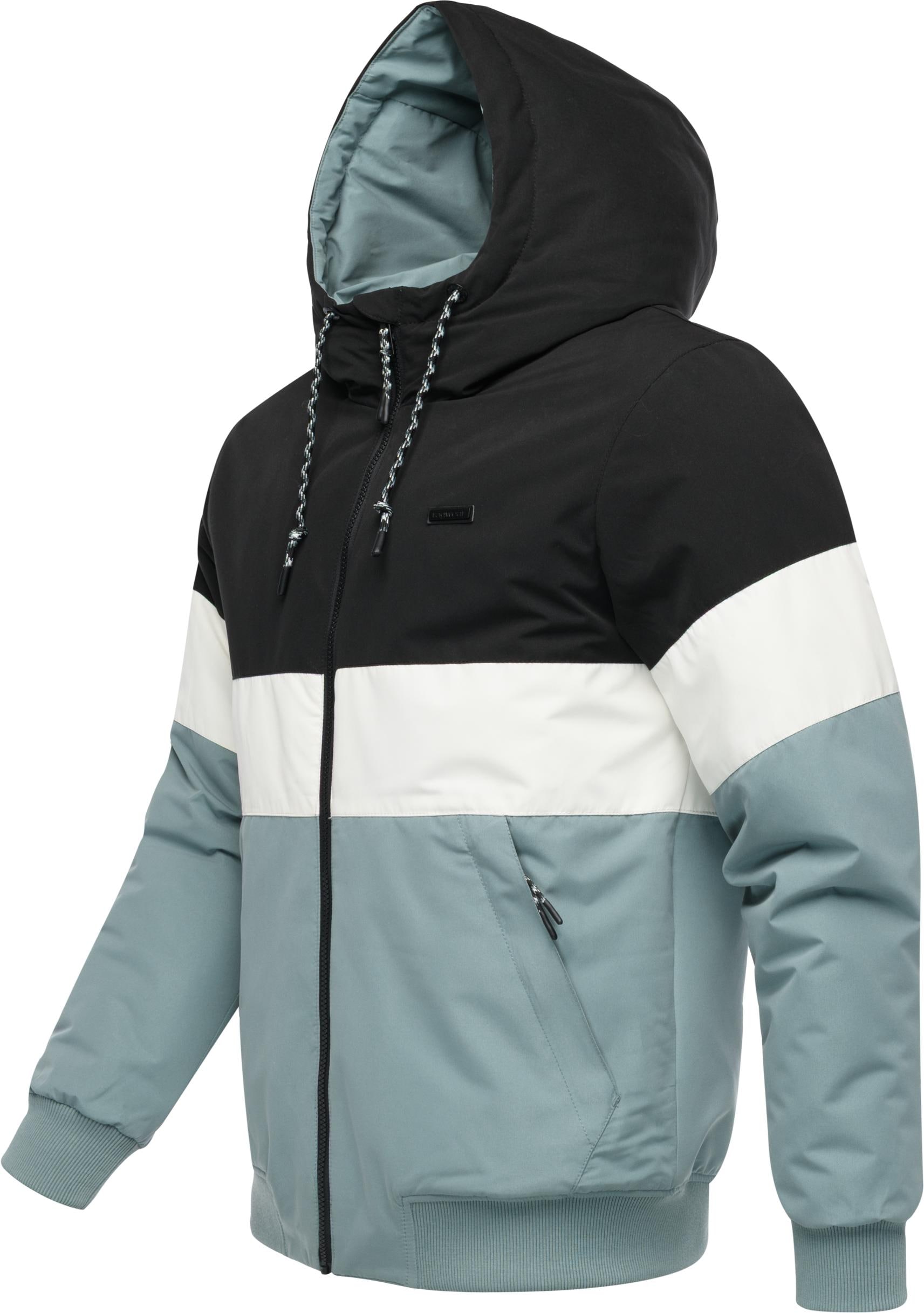 Ragwear Winterjacke »Jinig Warm YOUMODO«, mit Kapuze, Gefütterte Herren Colourblocking Bomberjacke mit Kapuze