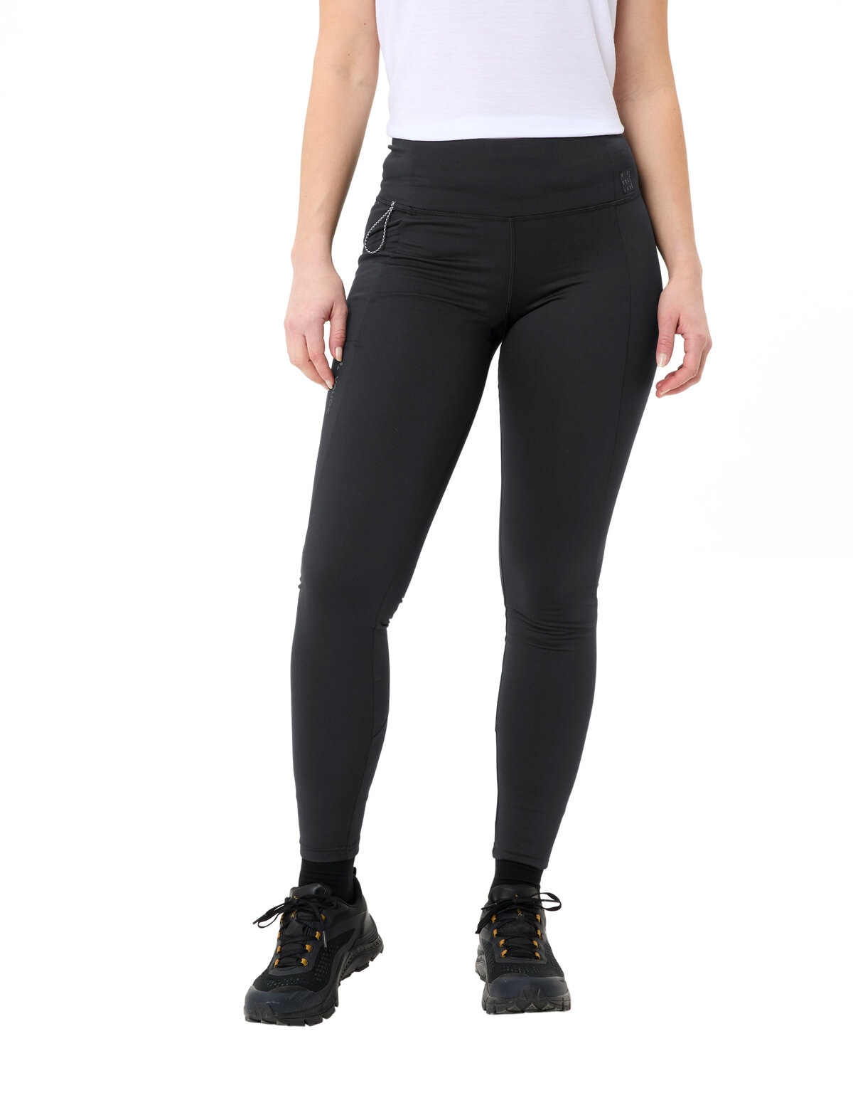 VAUDE »Women's Neyland Winter Tights«  für kalte Tage, mit Seitennahttasche und elastischer Schlaufe