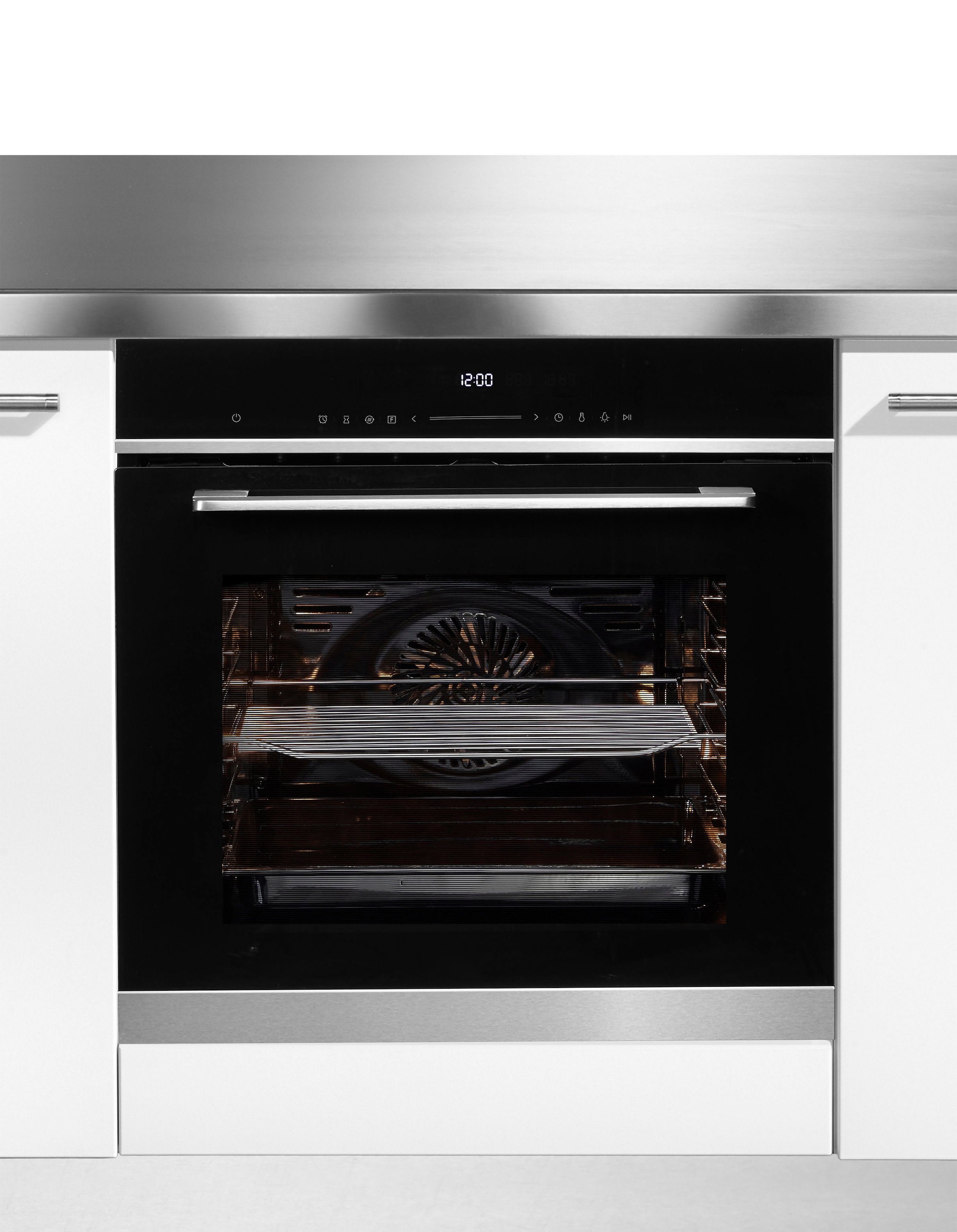 Hanseatic Einbaubackofen  »7NM30T0-E111E00«, Pizzastufe - damit die Pizza perfekt wird