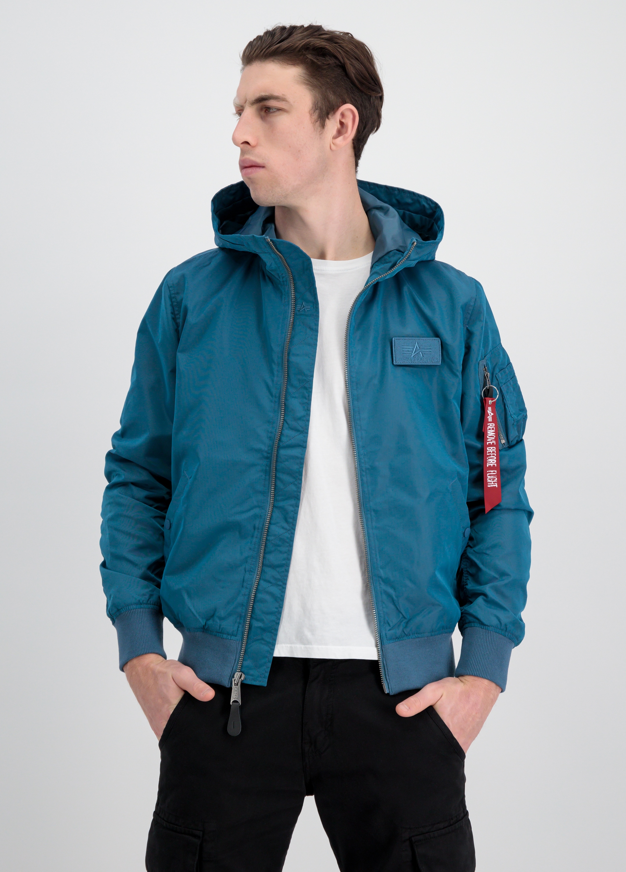 Alpha Industries Bomberjacke "Alpha Industries Men - Bomber Jackets MA-1 LW Hooded"