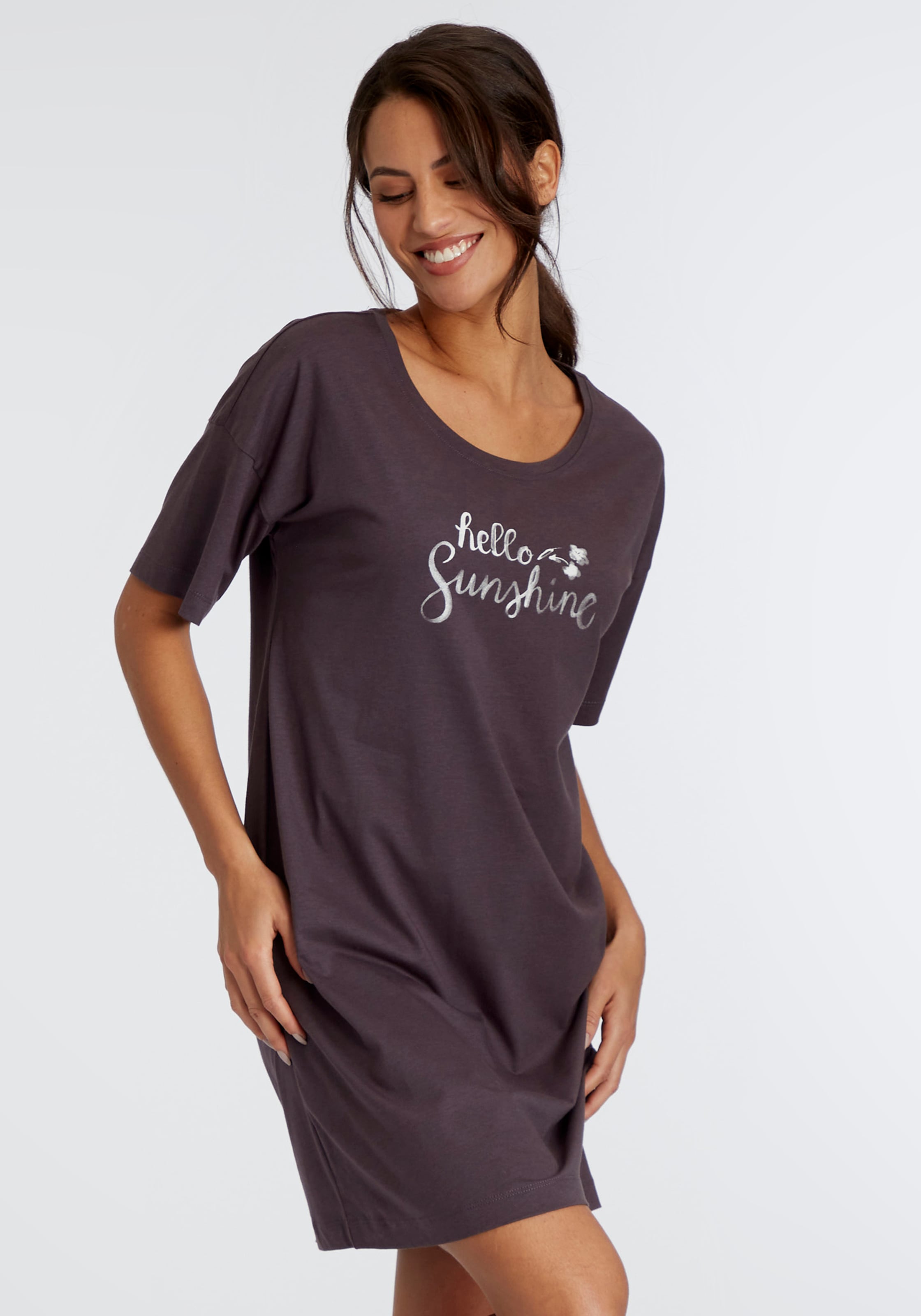 Vivance Dreams Sleepshirt, mit Frontdruck