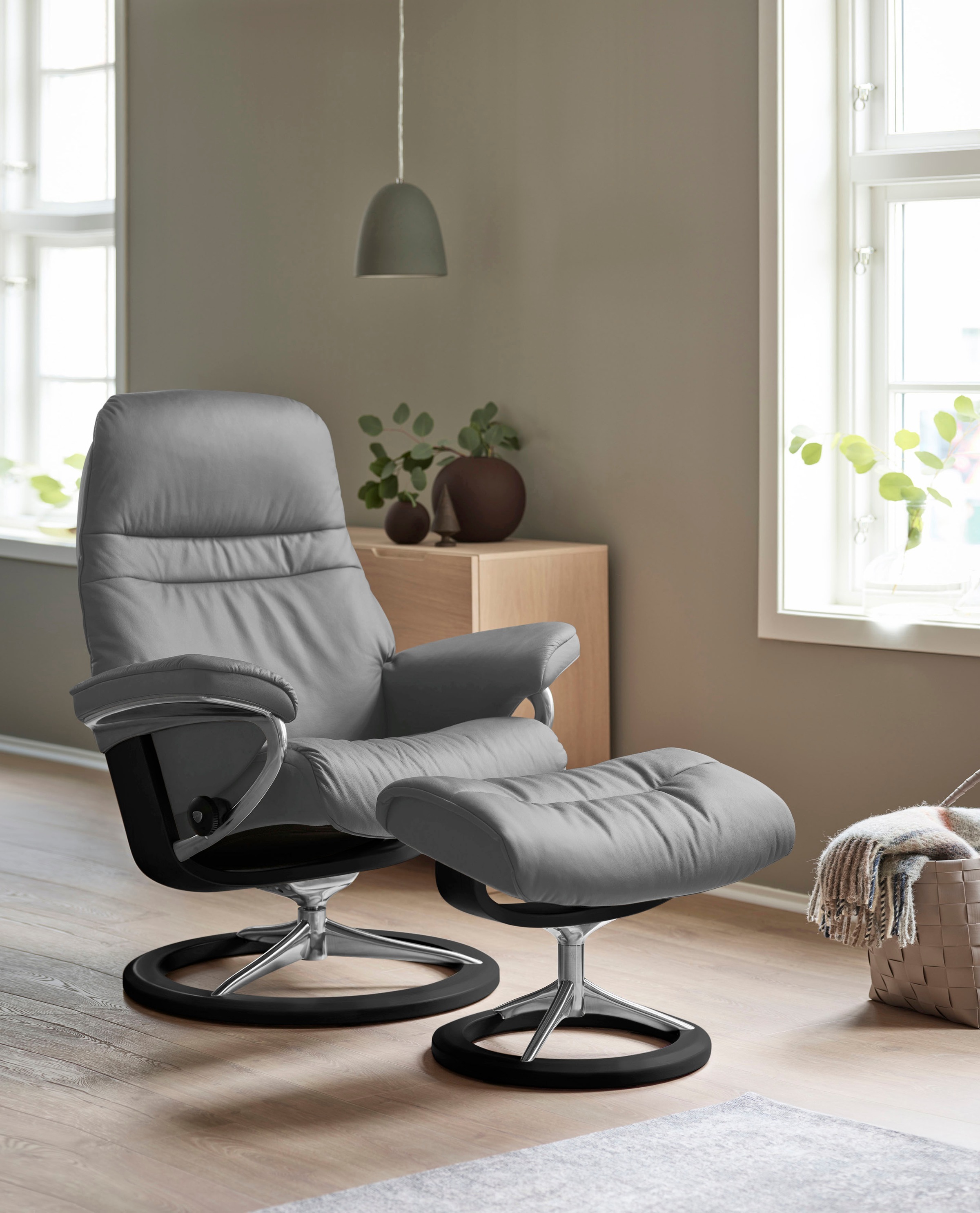 Stressless® Fußhocker »Sunrise« mit Signature Base, Gestell Schwarz