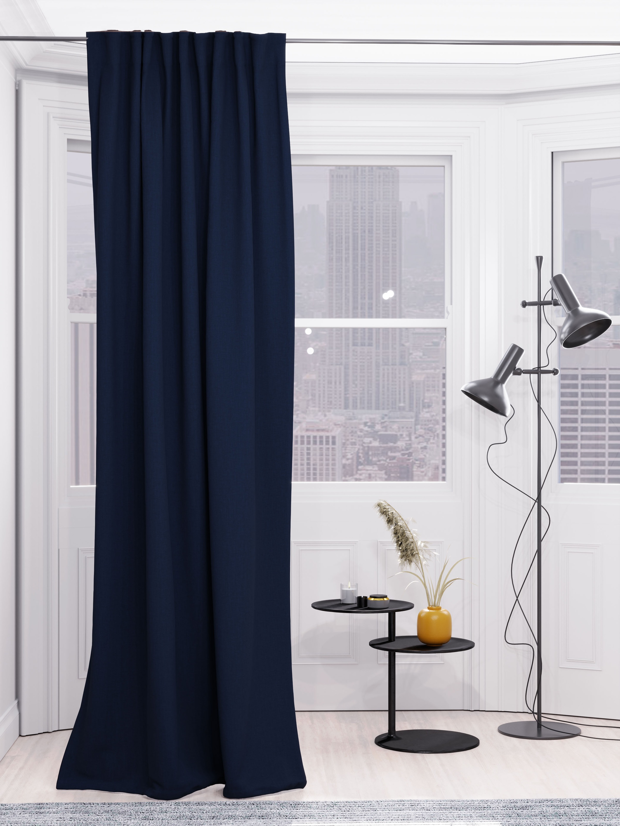 HOMING Vorhang »Kjell«, (1 St.), blickdicht, uni, Türvorhang, Wohnzimmer, Schlafzimmer