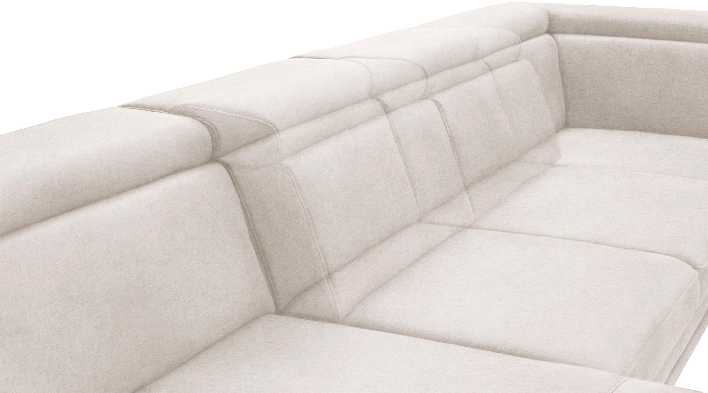 sit&more Wohnlandschaft »Scorpio U-Form«, inklusive Sitztiefenverstellung, mit Kopf- und Armteilverstellung