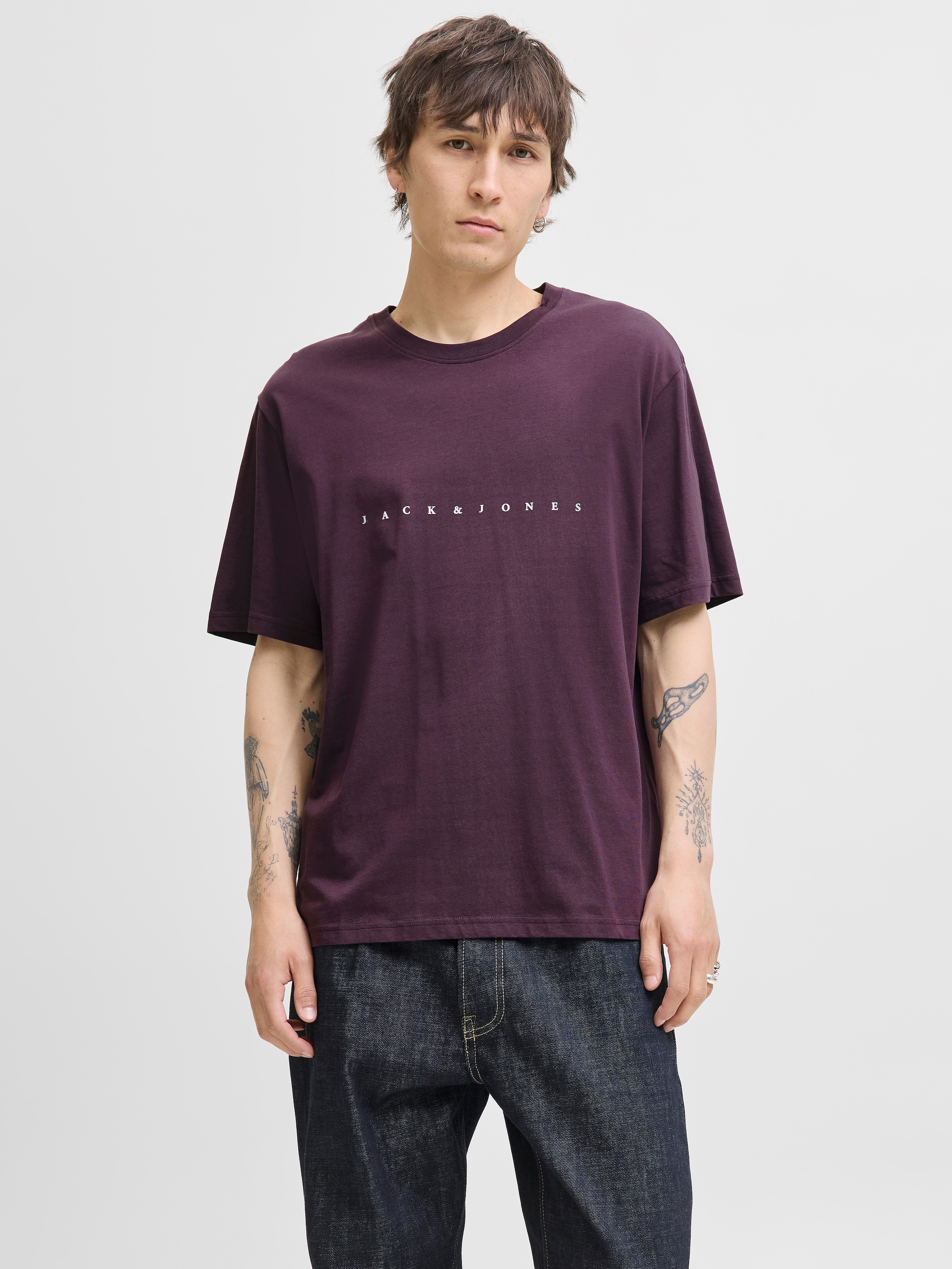 Jack & Jones Rundhalsshirt "JJESTAR JJ TEE SS NOOS", mit Logo Schriftzug günstig online kaufen