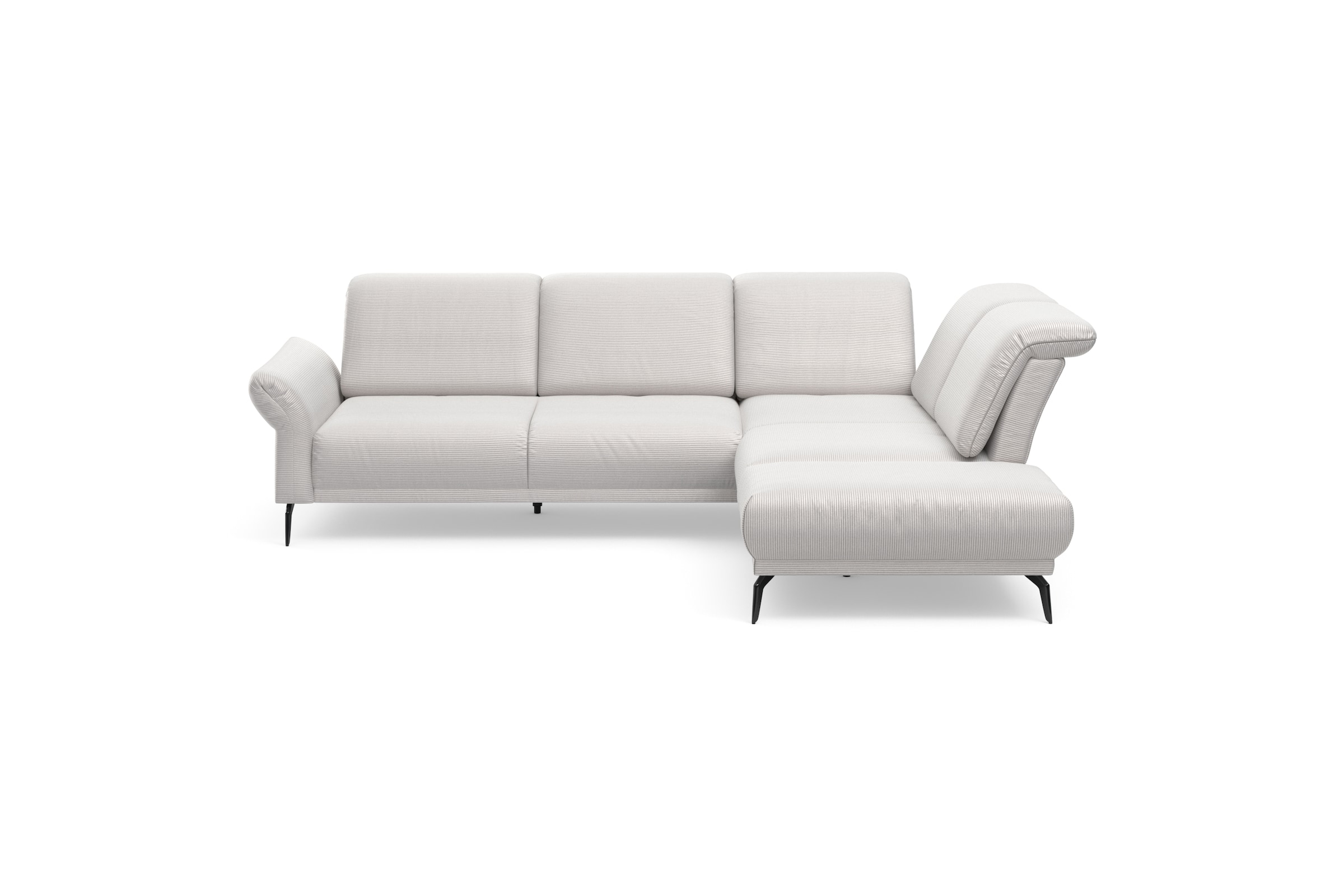 Home affaire Ecksofa "Coco L-Form" Sitztiefen-, Arm- und Kopfteilverstellun günstig online kaufen