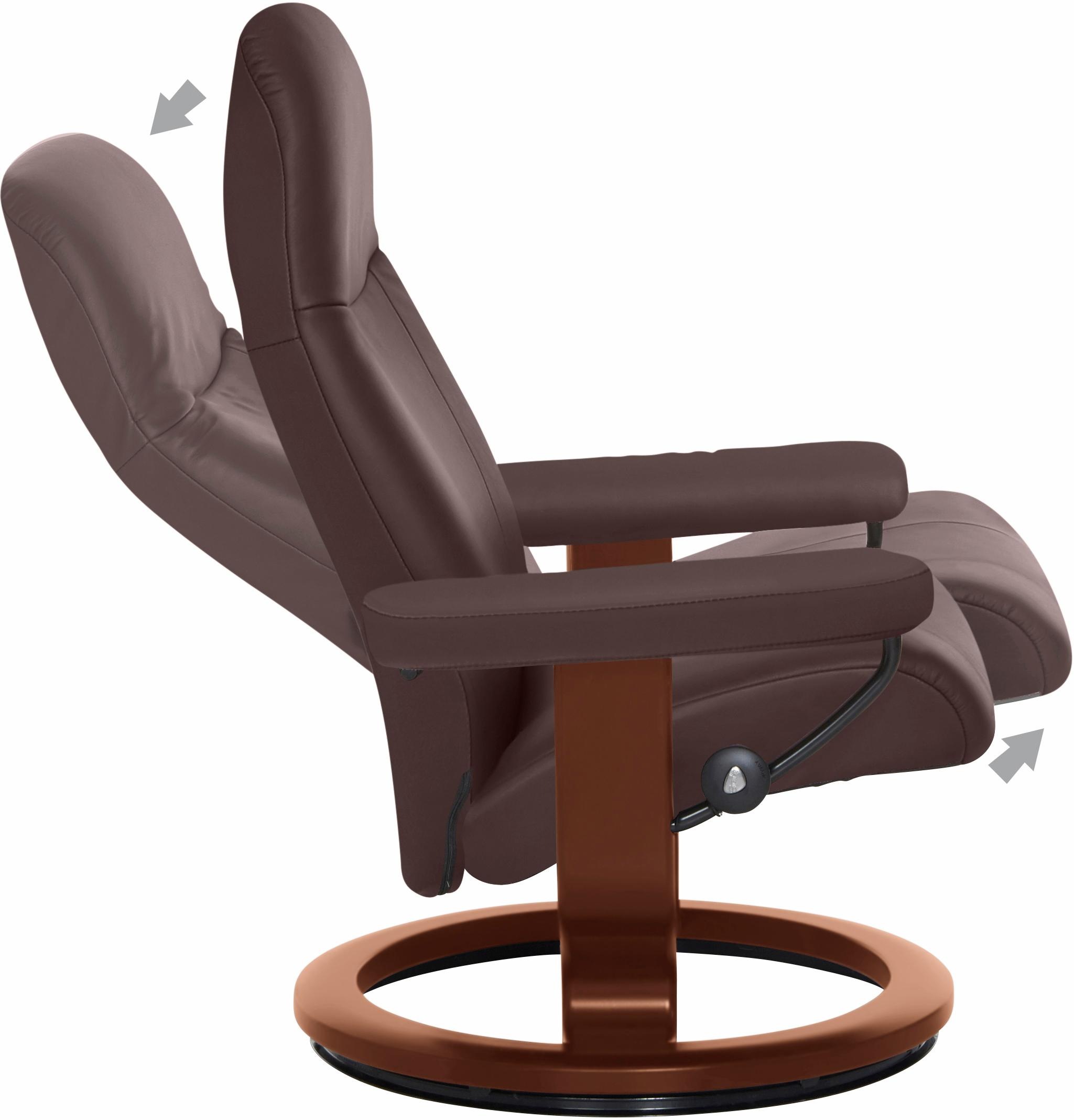 Stressless® BAUR mit Größe »Garda«, Relaxsessel Gestell L, | Base, Black Braun (Set), Friday Classic