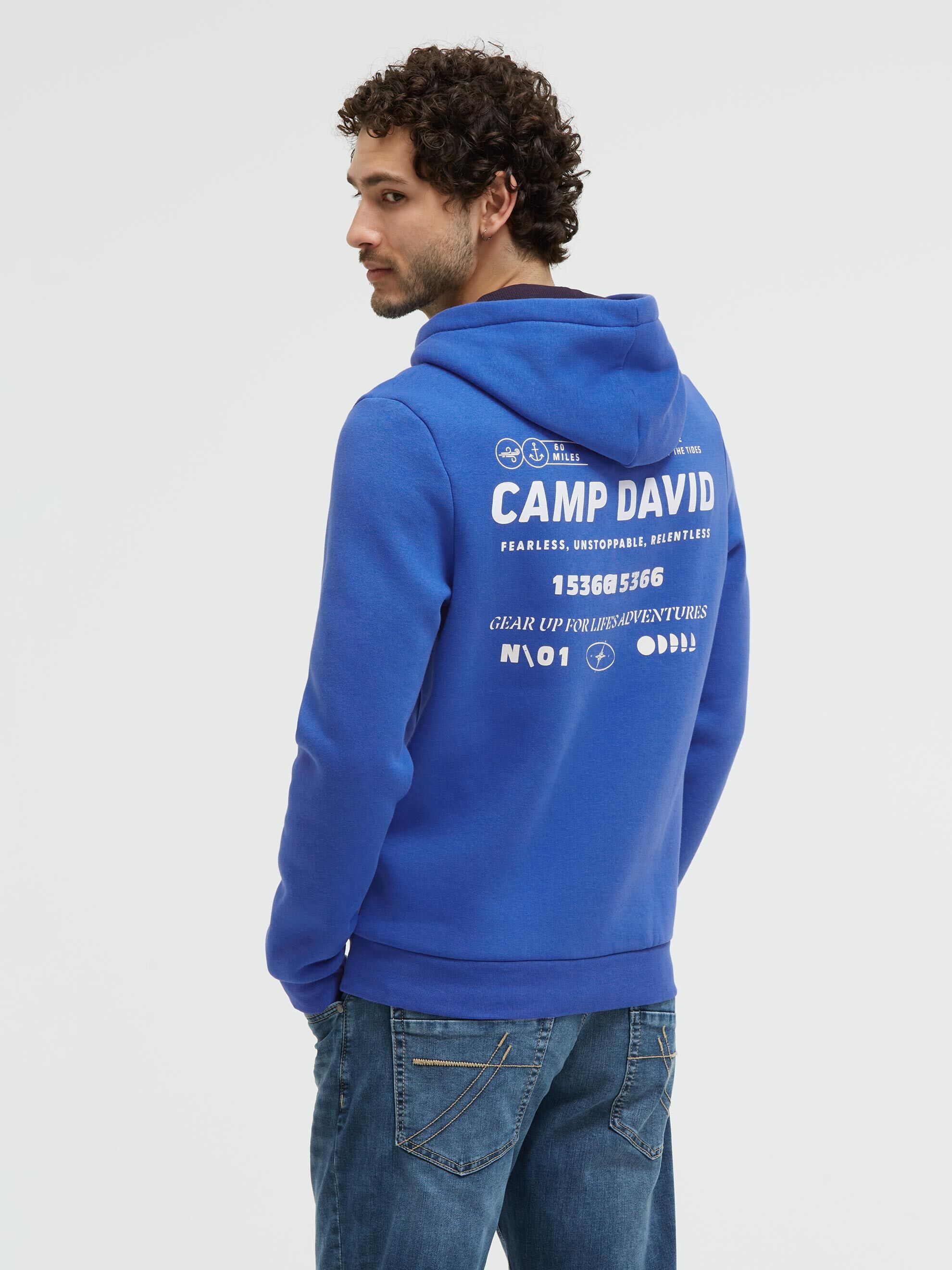 CAMP DAVID Kapuzensweatshirt , mit Artwork
