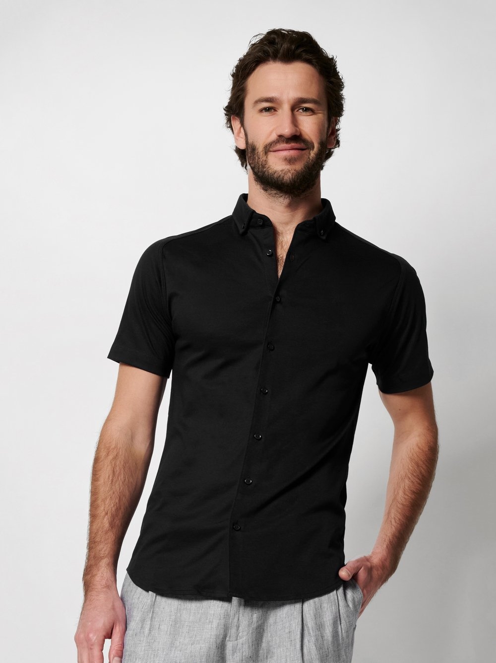 DESOTO Kurzarmhemd Casual Modern Button Down günstig online kaufen