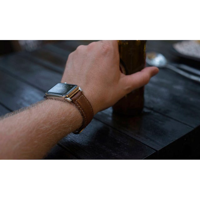 | Smartwatch-Armband »Strap Nomad Trad. Connect. BAUR Brown 42/44/45/49mm« Lthr.