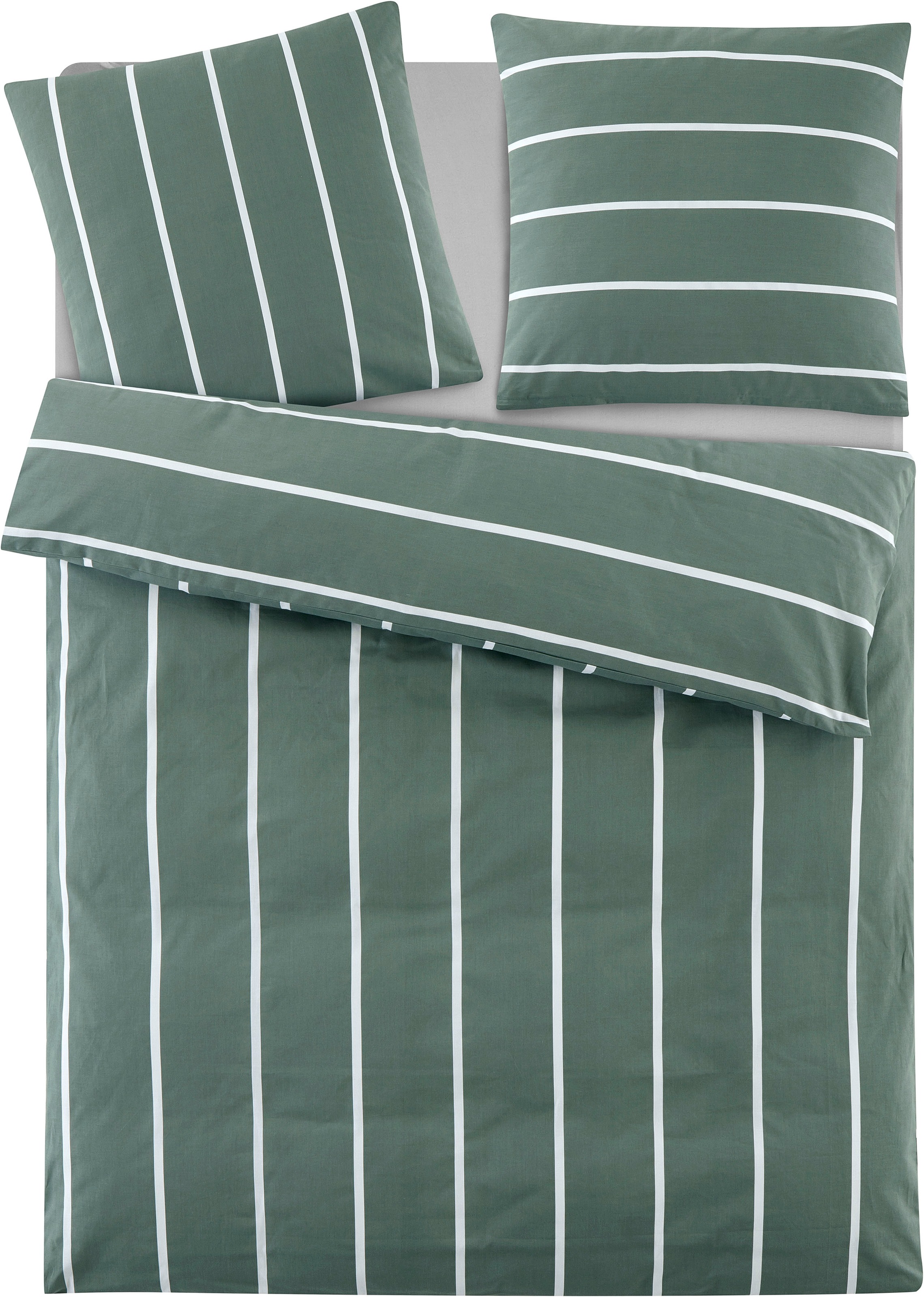 OTTO home Wendebettwäsche "MIETTE" 2 Stk. tlg. mit modernen Streifen, Bettw günstig online kaufen