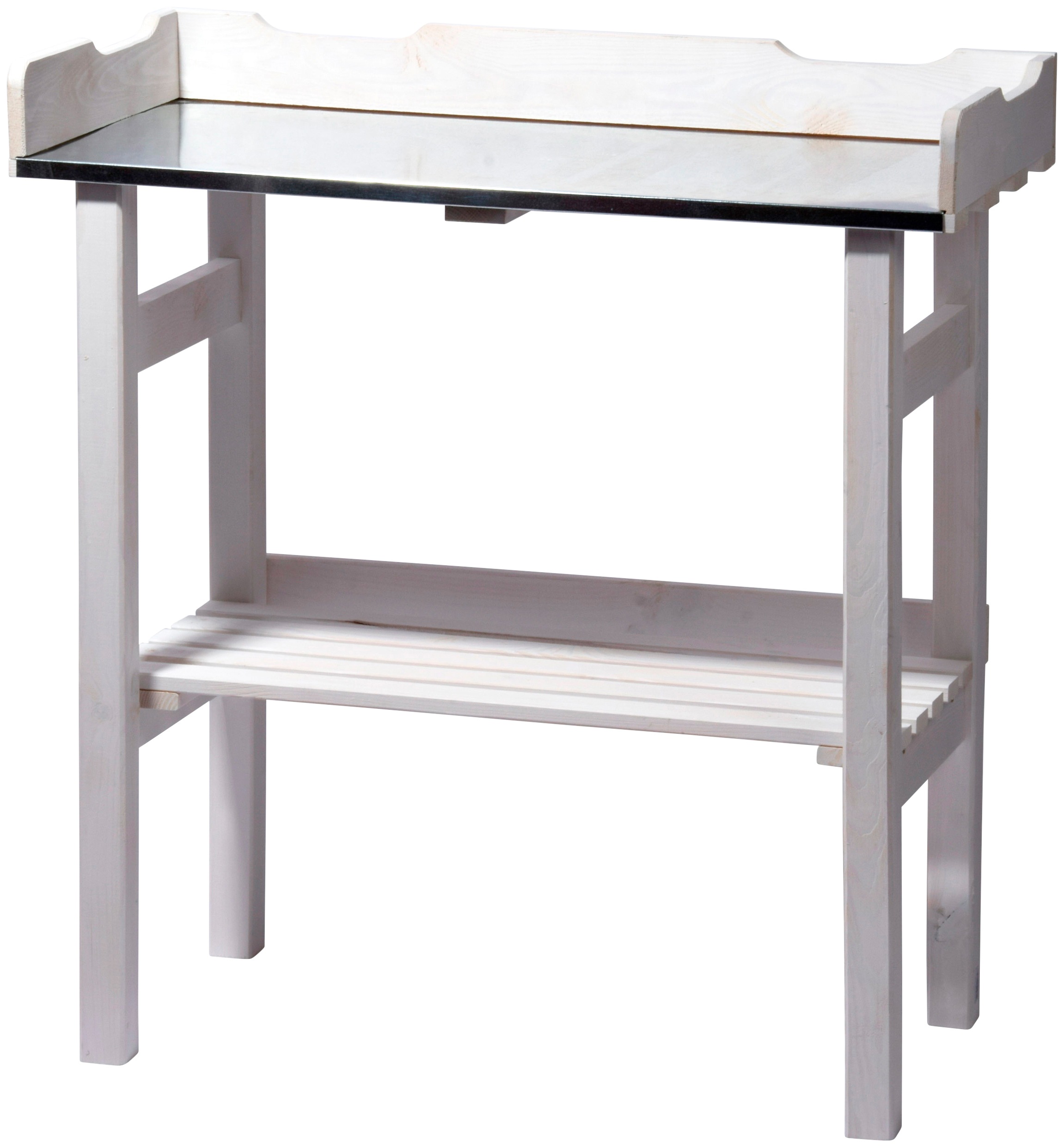DOBAR Plant Table White 78x84x38cm 2