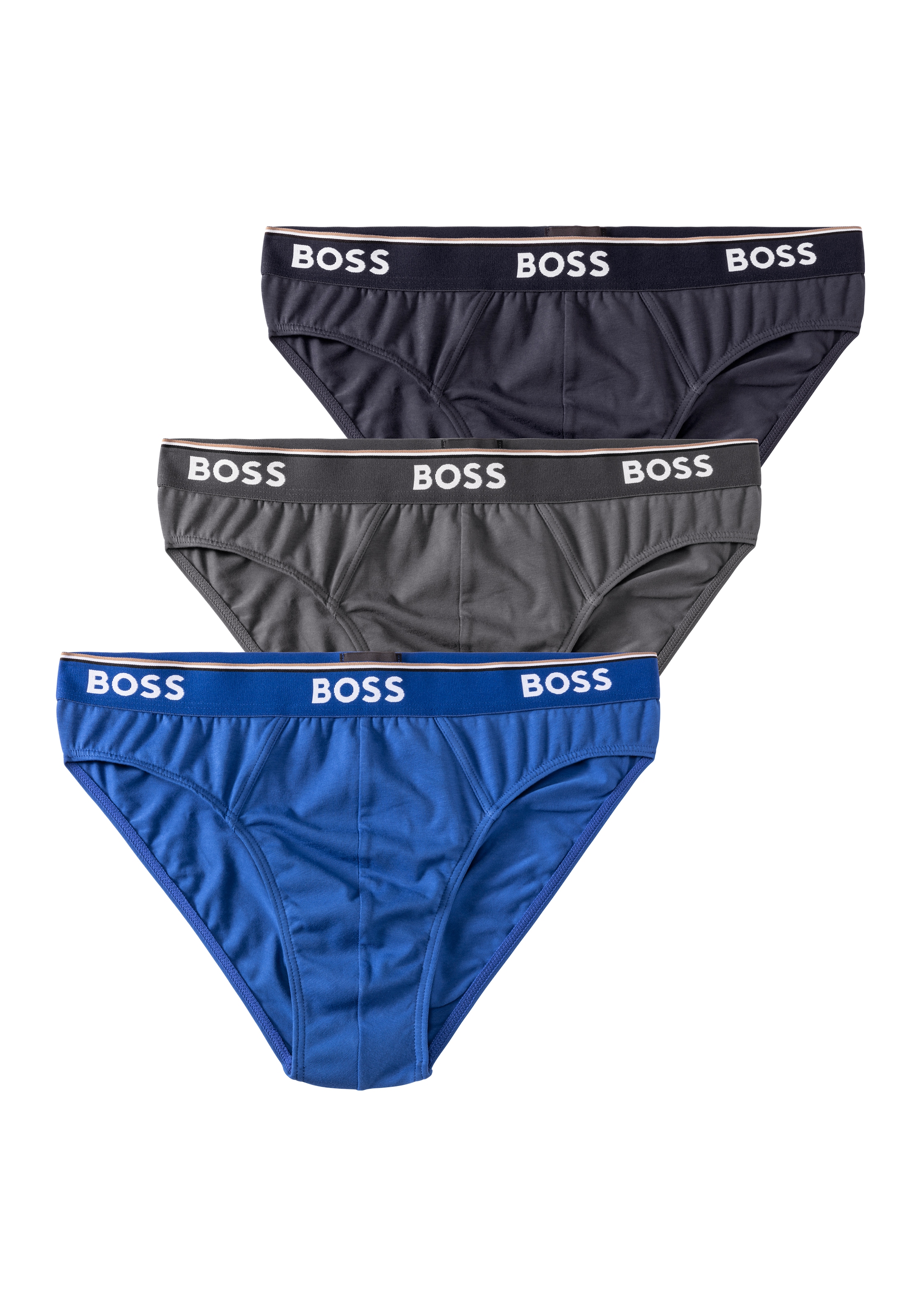 BOSS Slip, (Packung, 3er-Pack), mit Logo Webbund