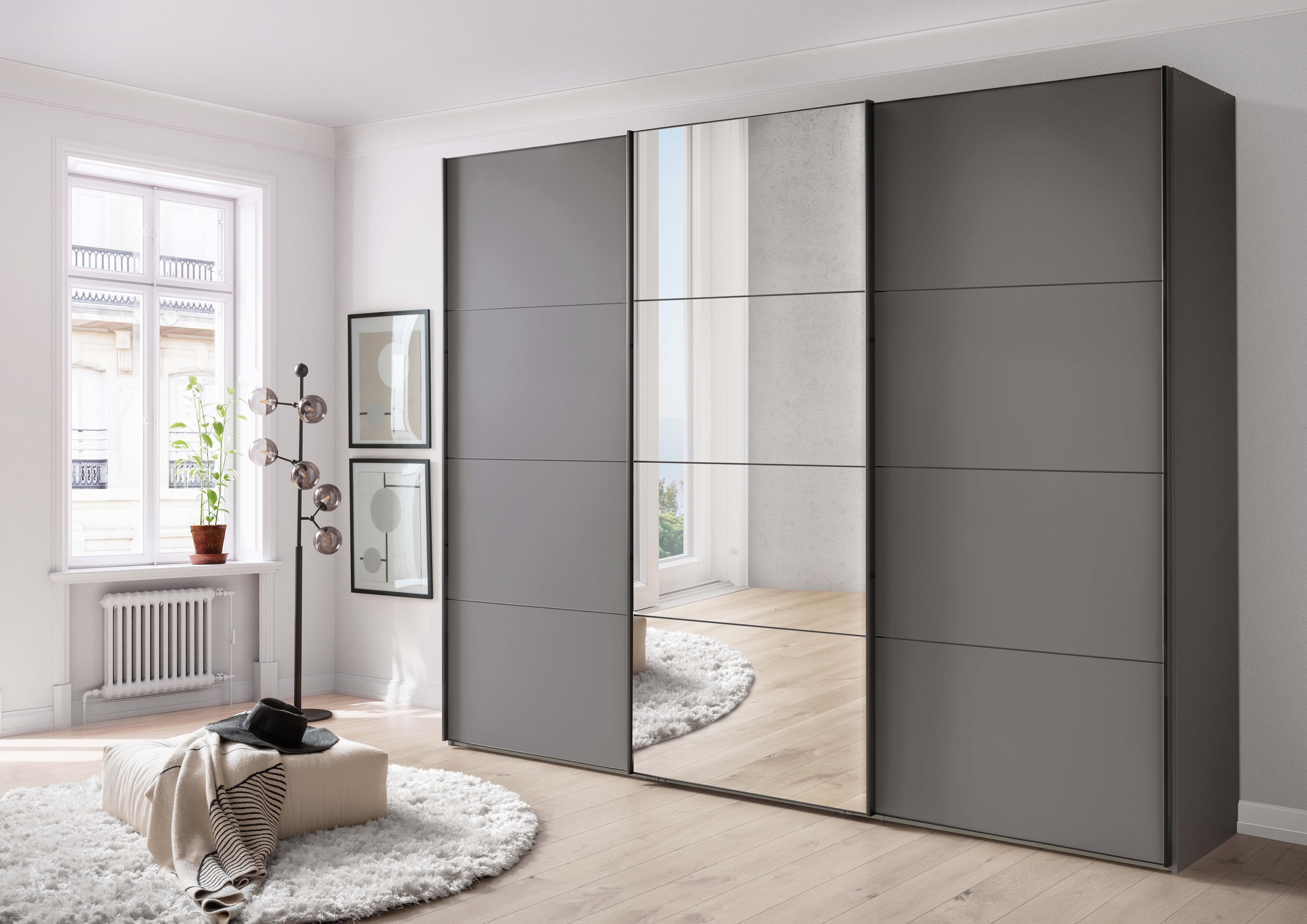 WIEMANN Schwebetürenschrank "Phoenix, Made in Germany, modernes Design, Hig günstig online kaufen