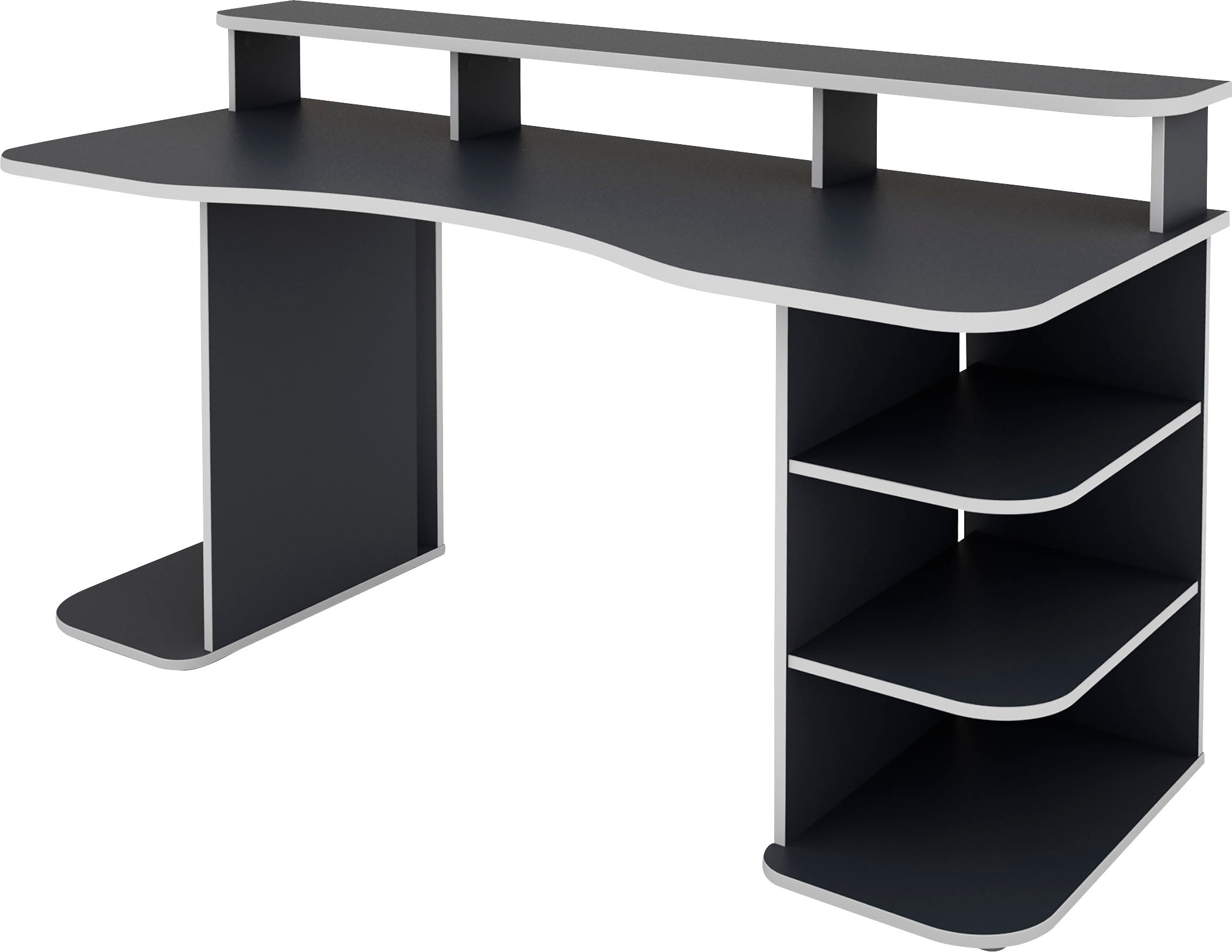 Homexperts Gamingtisch »Flynn«, moderner Gamingtisch mit farblich abgesetzten ABS Kanten
