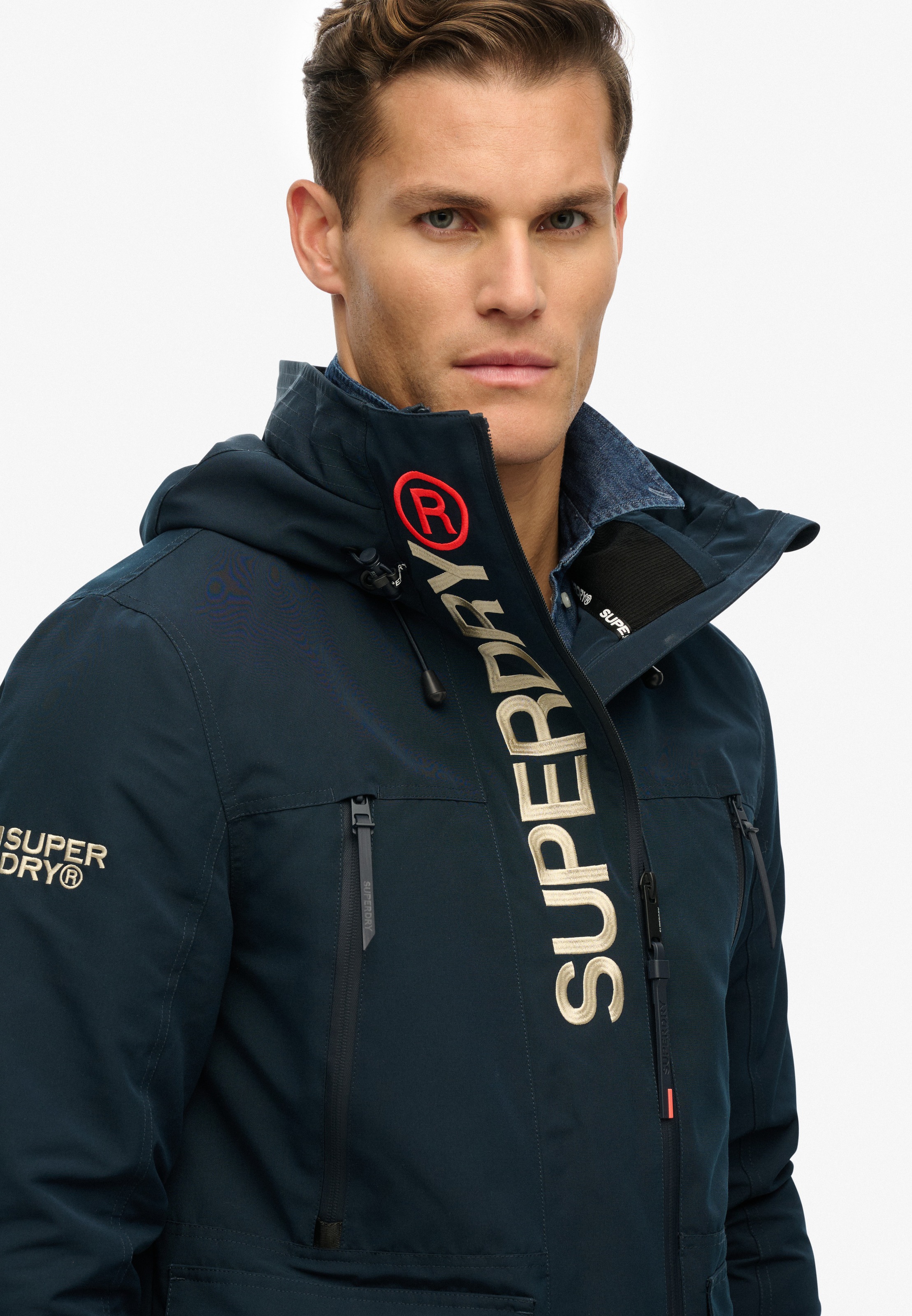 Superdry Outdoorjacke »HOOD ULTIMATE EMB WINDBREAKER«, ohne Kapuze