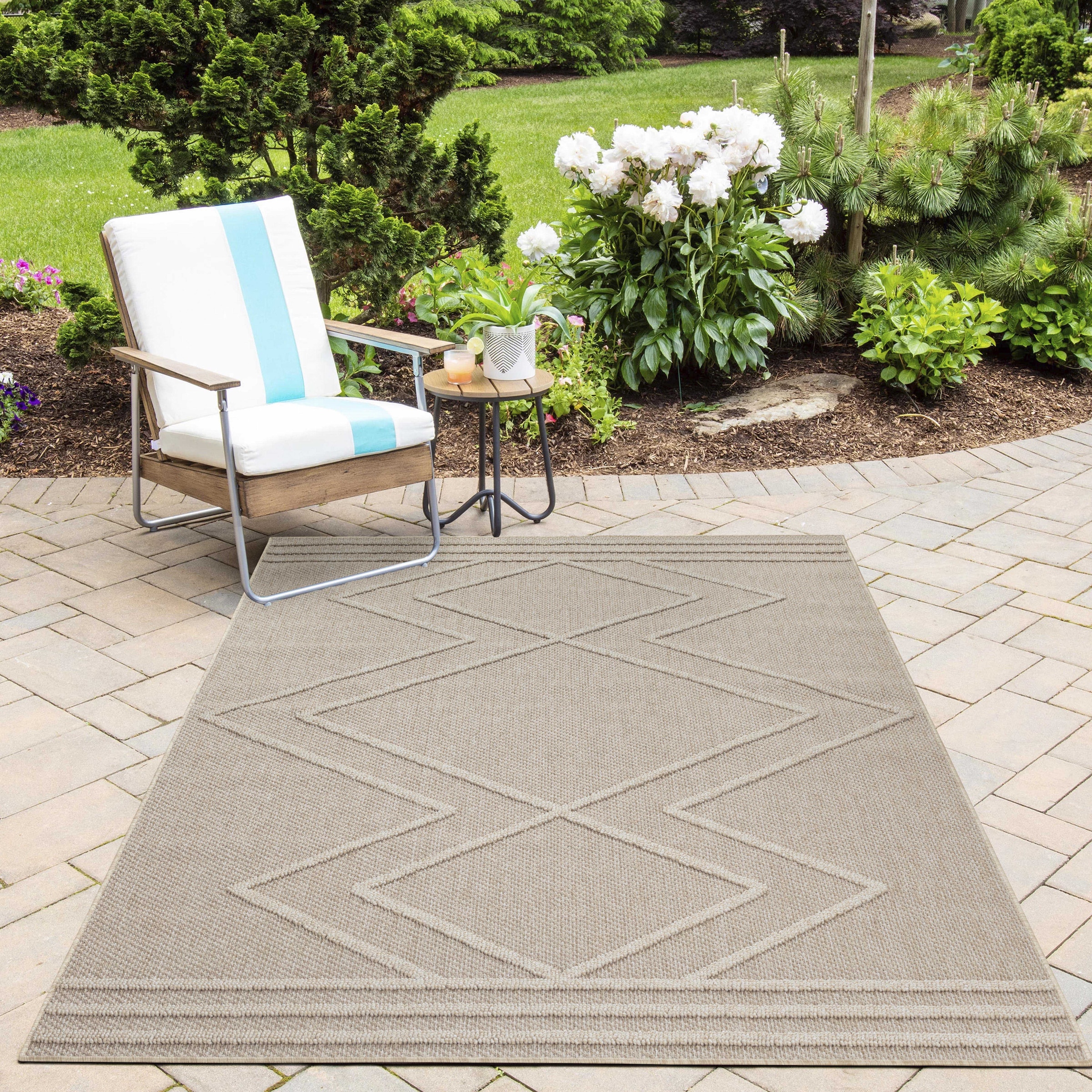 AYYILDIZ TEPPICHE PATARA 4954 Outdoor Rug Beige 140x200cm