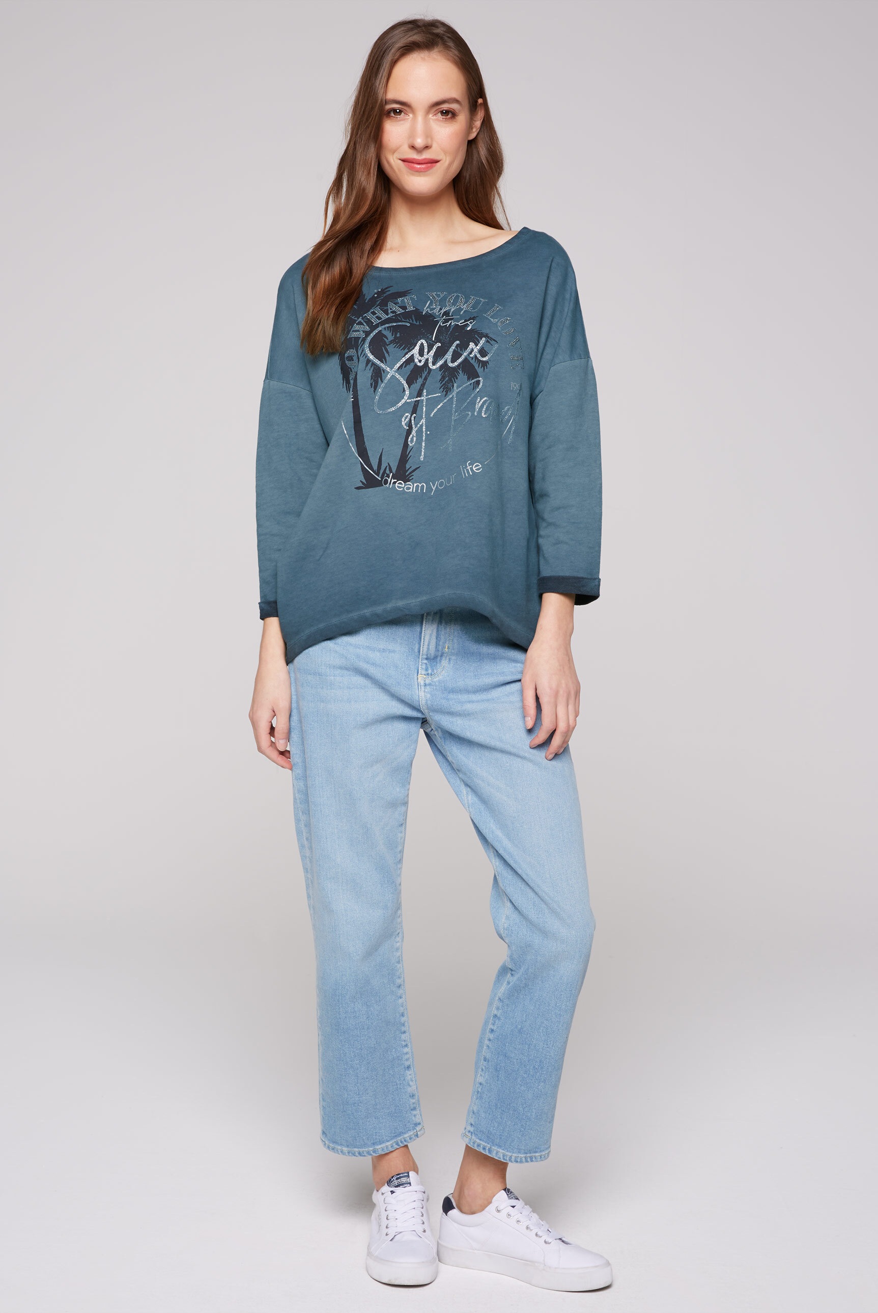SOCCX Sweater, mit Glitzersteinchen