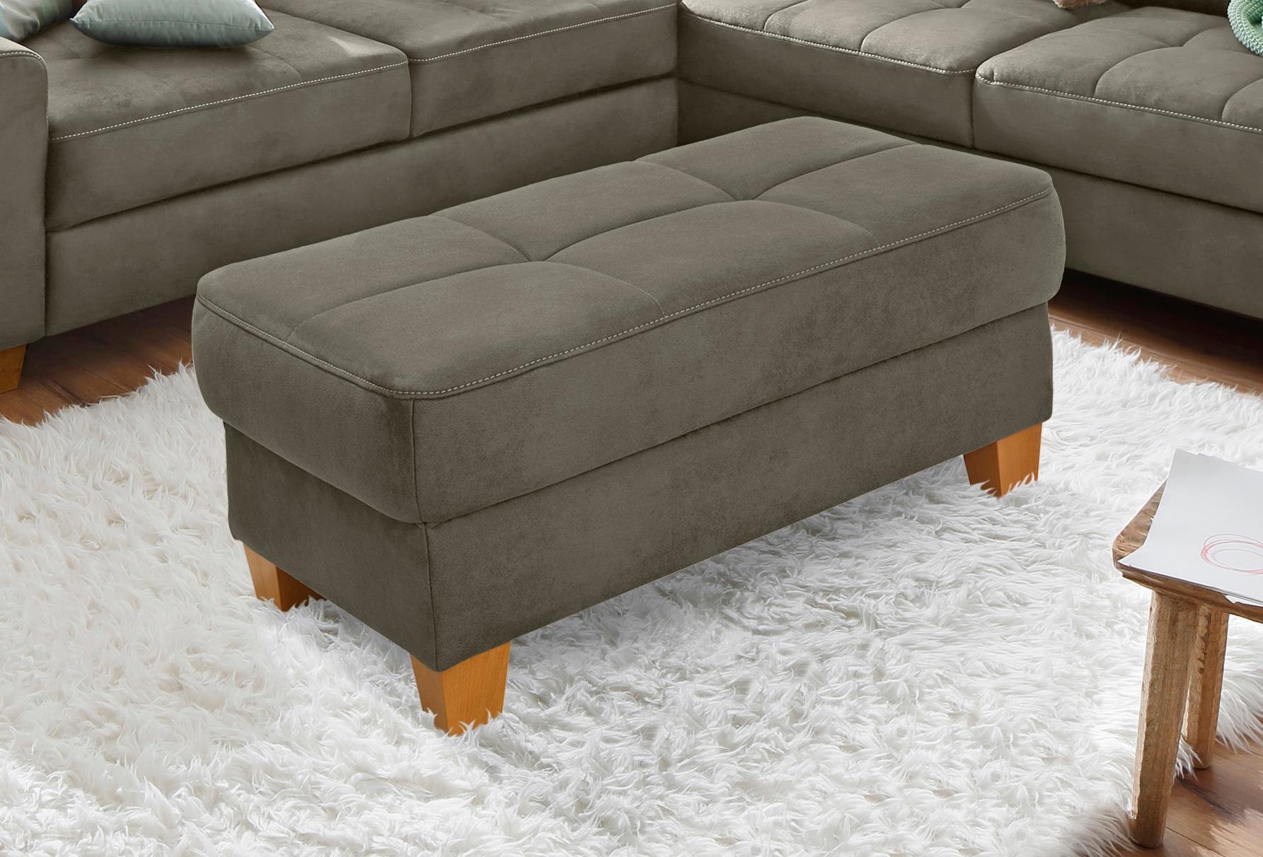 OTTO home Hocker "Puccini" mit Kontrastnaht