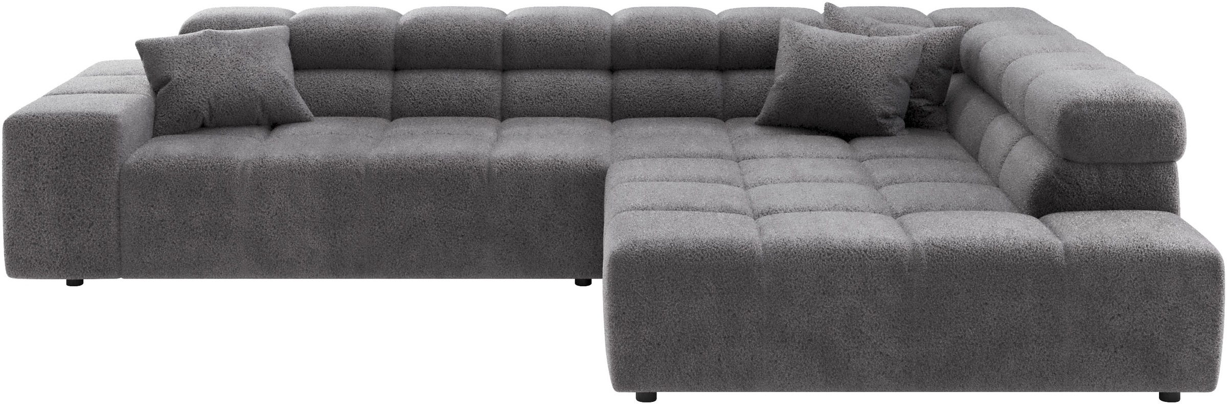 Home affaire Ecksofa "Ancona, Ecksofa, incl. Kopfteilverstellung, Breite 319 cm, L-Form" wahlweise elektrische Sitztiefenverstellung