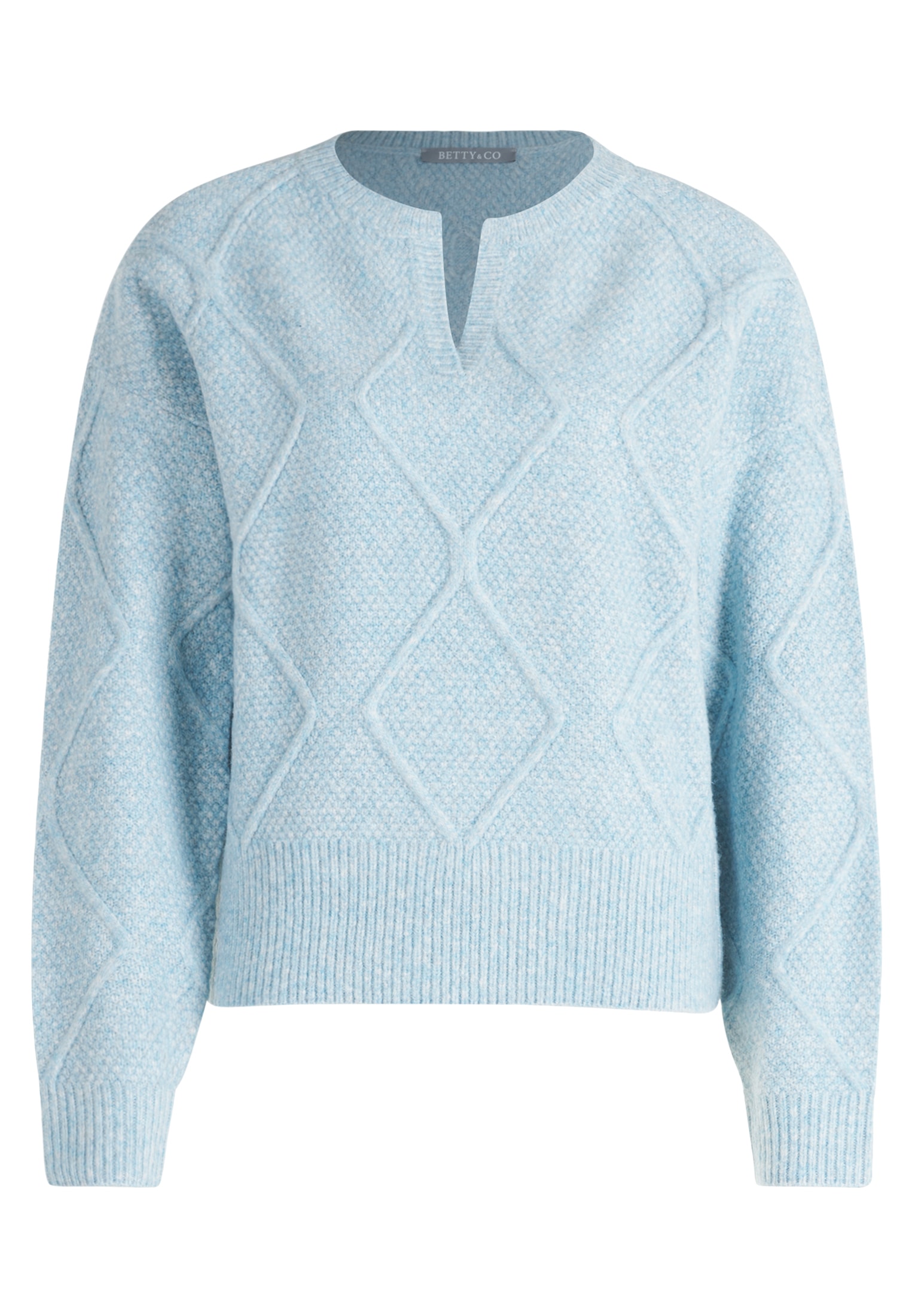 Betty&Co Strickpullover »Betty & Co Strickpullover mit überschnittenen Ärmeln«, (1 tlg.), Struktur