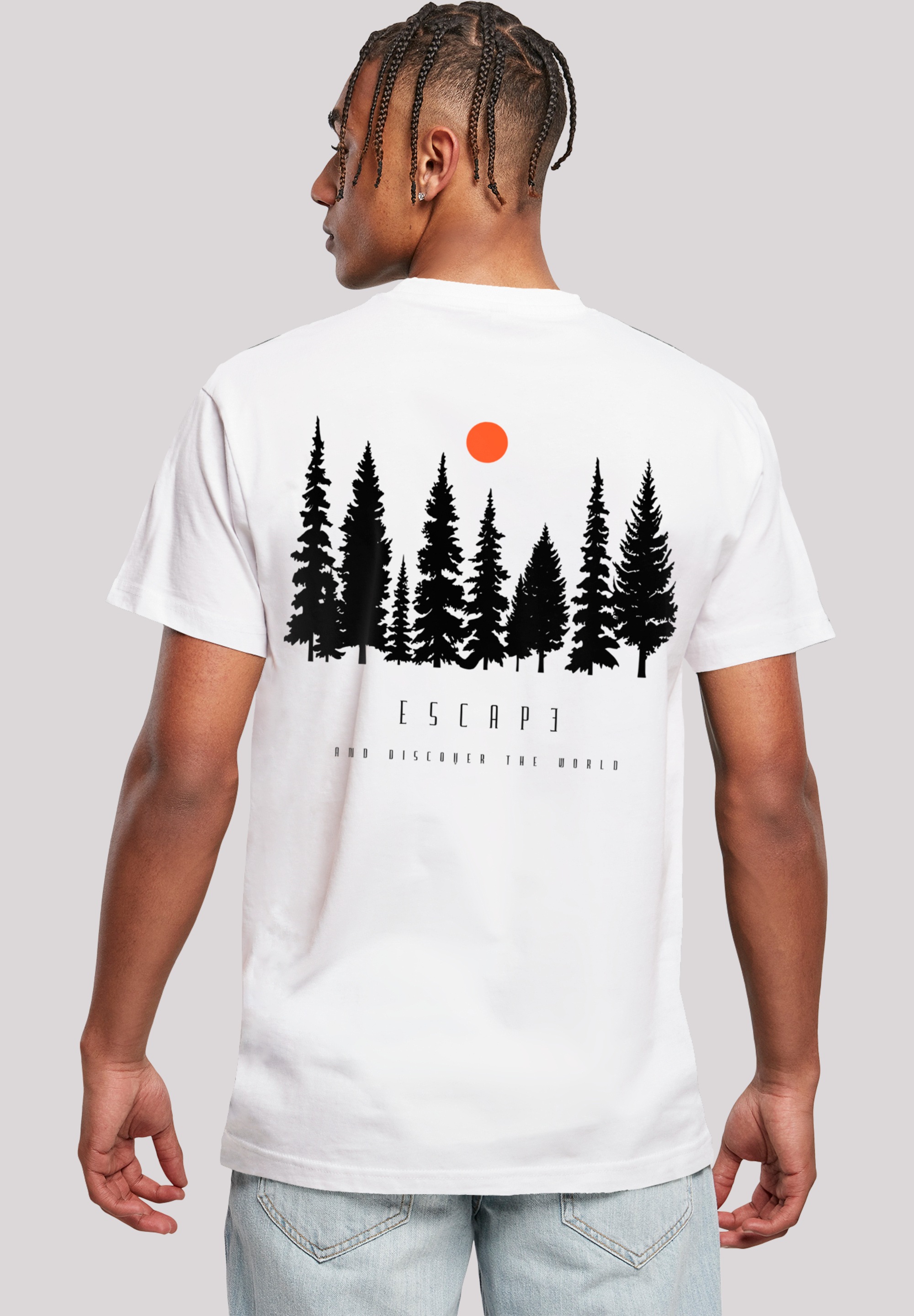 F4NT4STIC Herren T-Shirt "Escape Discover the World Forest", weiß, Gr. XXXL, Obermaterial: 100% Baumwolle, Shirts, Discover the World