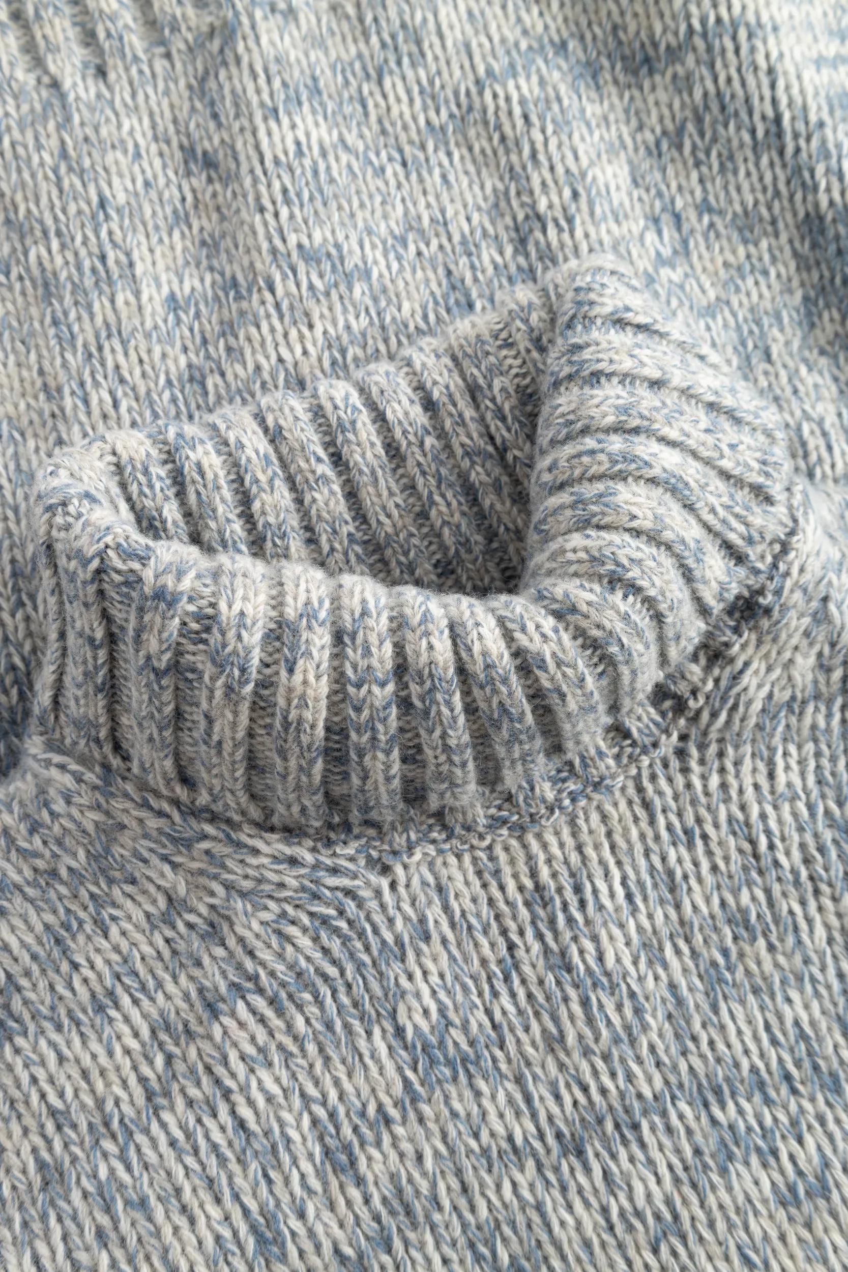 JOOP! Rollkragenpullover »Valtino« mit markanter Melange-Struktur, Woll-Mix