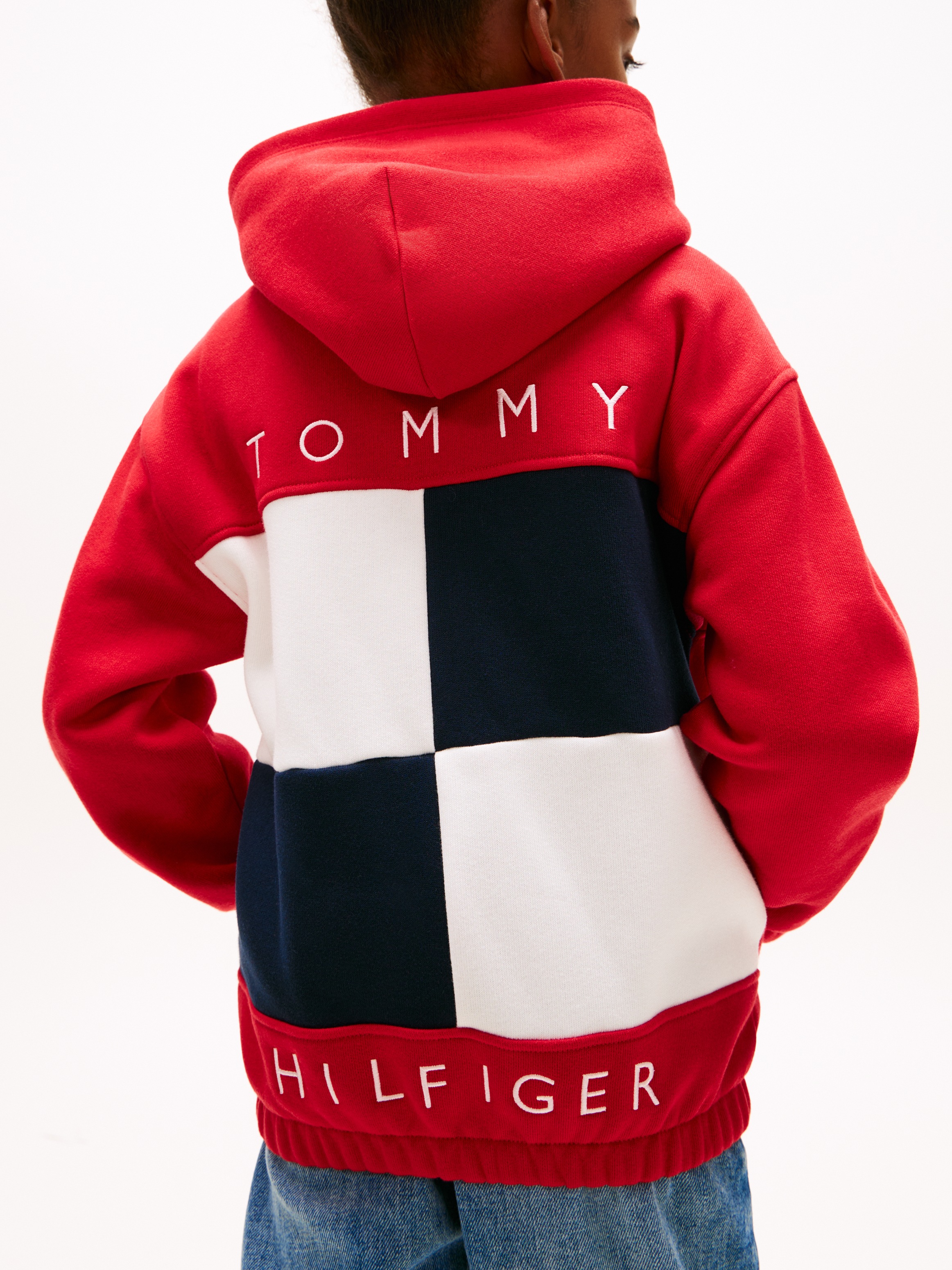 Thumbnail - Tommy Hilfiger Kapuzensweatjacke Kinder bis 16 Jahre, mit Kapuze