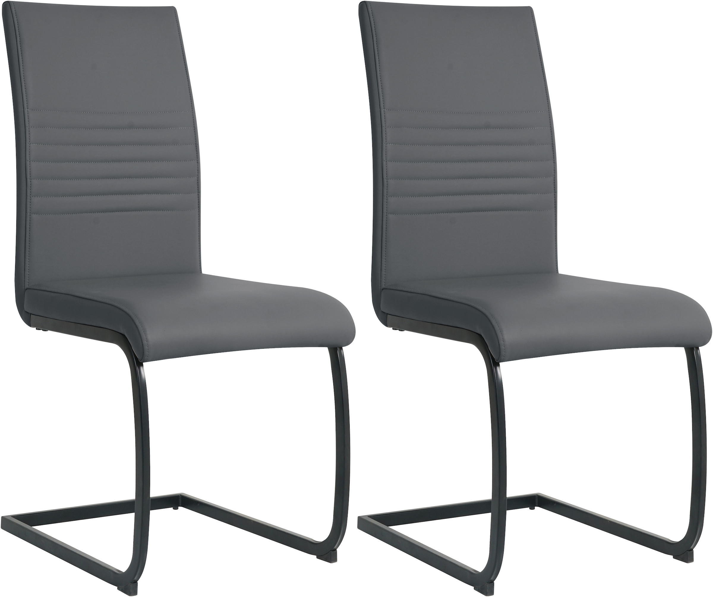 Möbilia Freischwinger (Set) 2 Stk.mit Wellenunterfederung günstig online kaufen