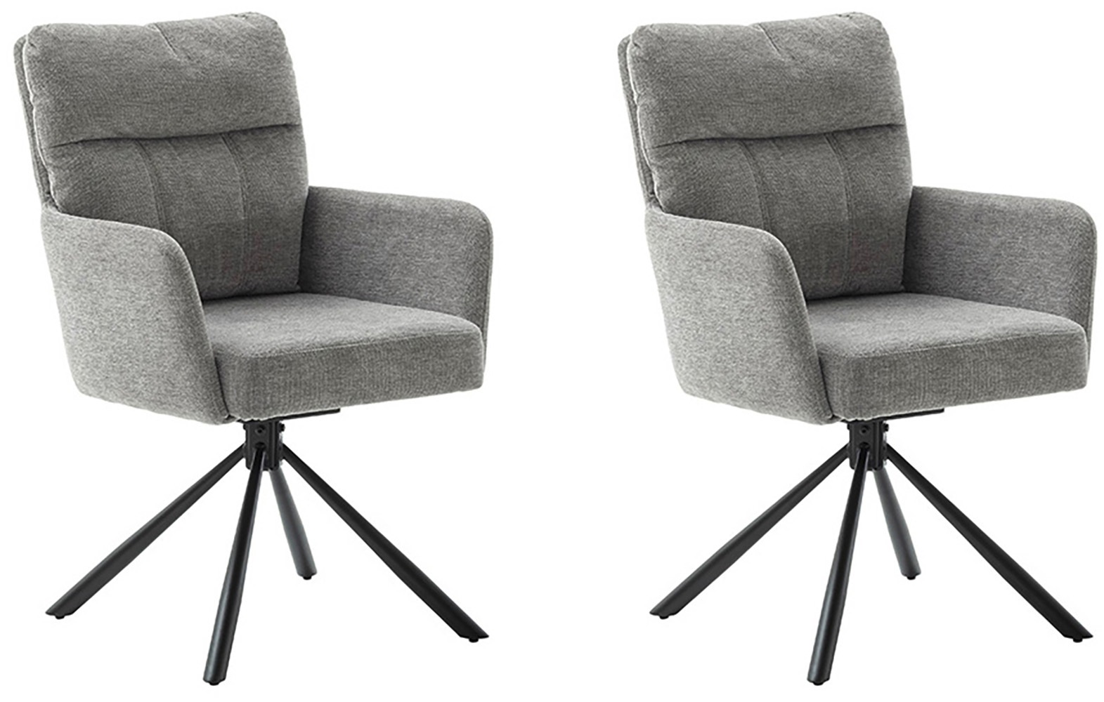 MCA furniture Esszimmerstuhl "UTICA" () (2er-Set), drehbar 180, Taschenfede günstig online kaufen