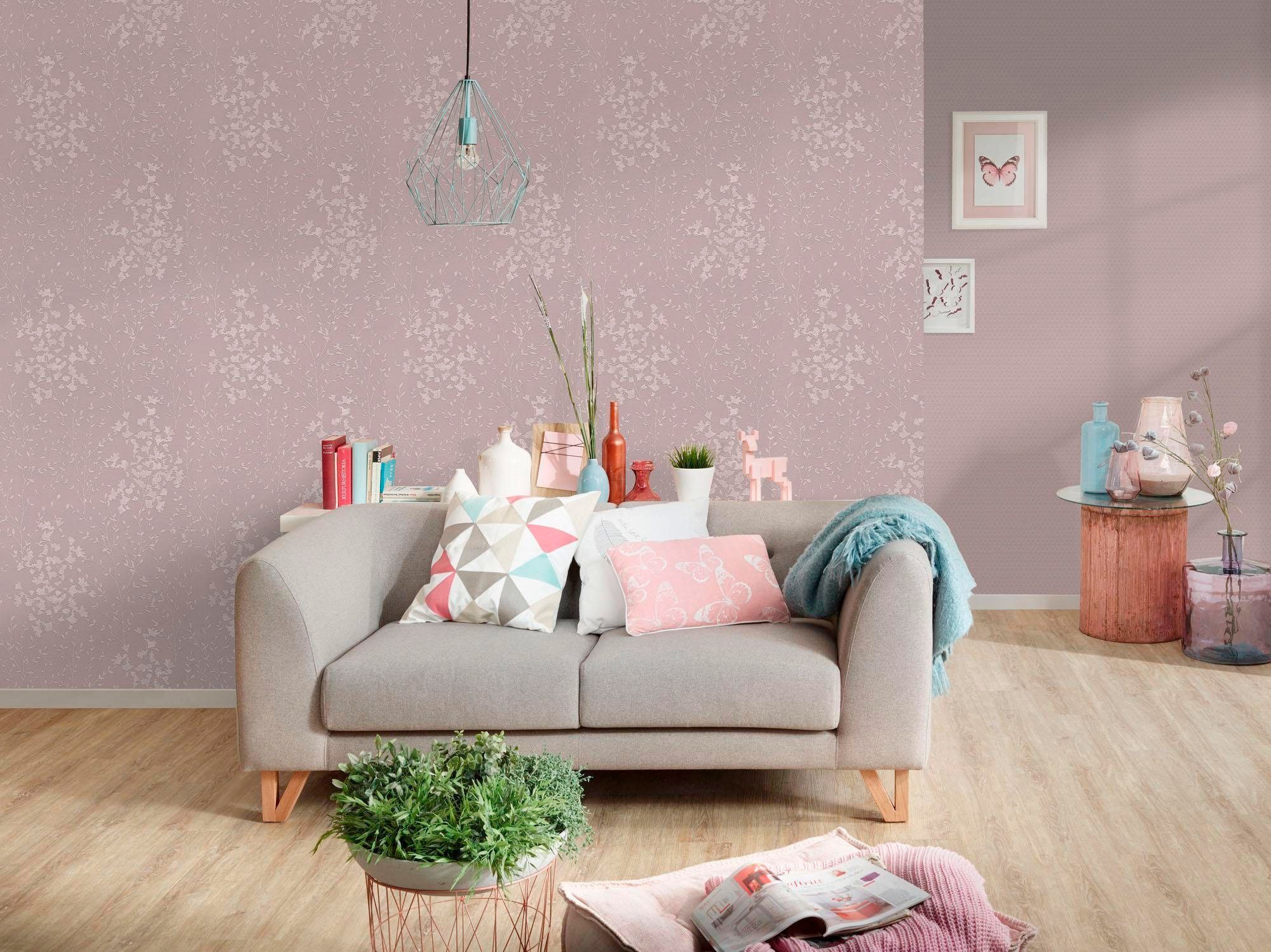 living walls Vliestapete »Unitapete«, uni-einfarbig-unifarben, Grafik Tapete Modern Tapeten Wohnzimmer Schlafzimmer Küche Flur Design