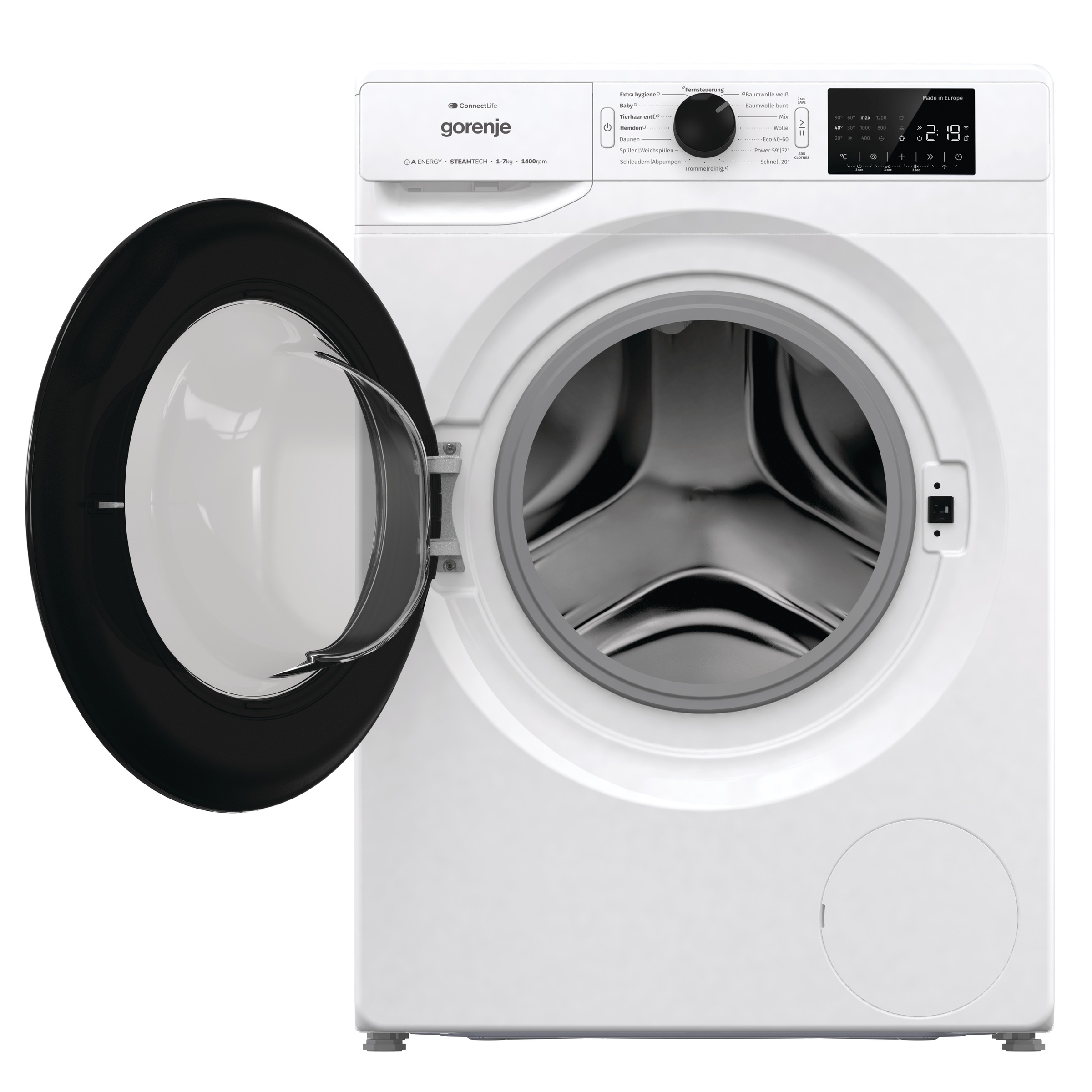 GORENJE Waschmaschine "WPNEI74A1TS" 7 kg 1400 U/min Energieklasse A-10% günstig online kaufen