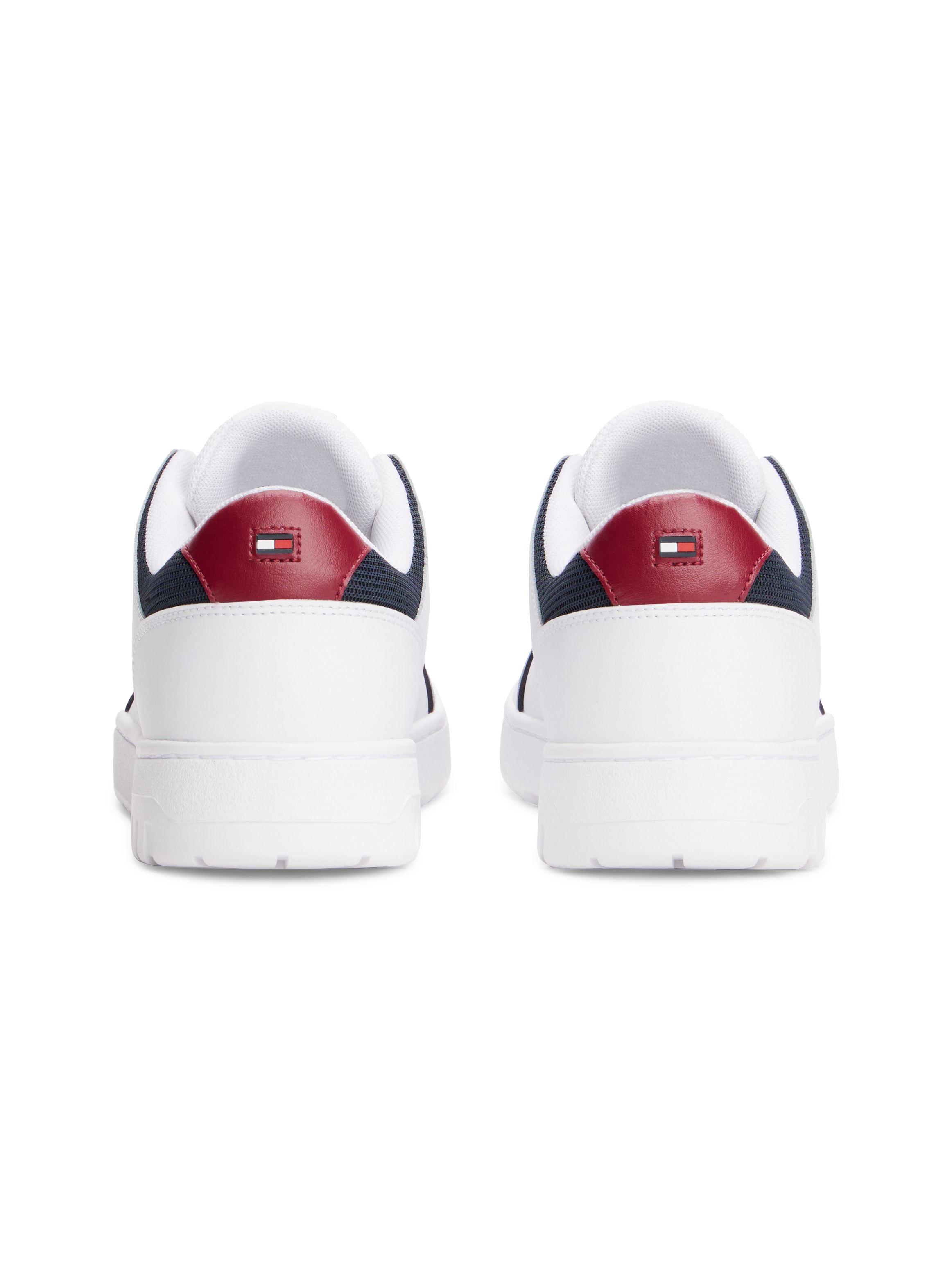 Tommy Hilfiger Sneaker »TH BASKET CORE LITE LTH MIX«, Freizeitschuh, Halbschuh, Schnürschuh mit Logoschriftzug