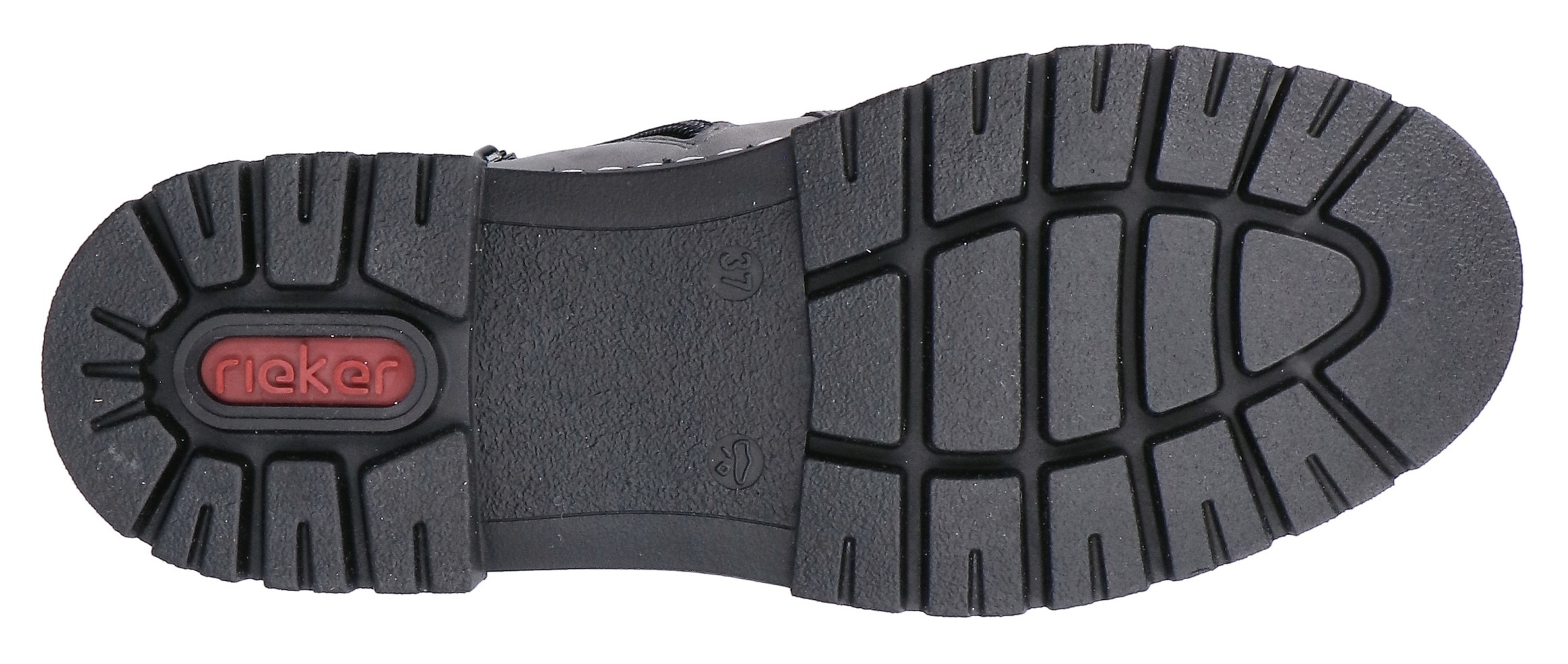 Rieker Chelseaboots, Winterstiefelette, Winterboots, Blockabsatz, mit Stretcheinsatz