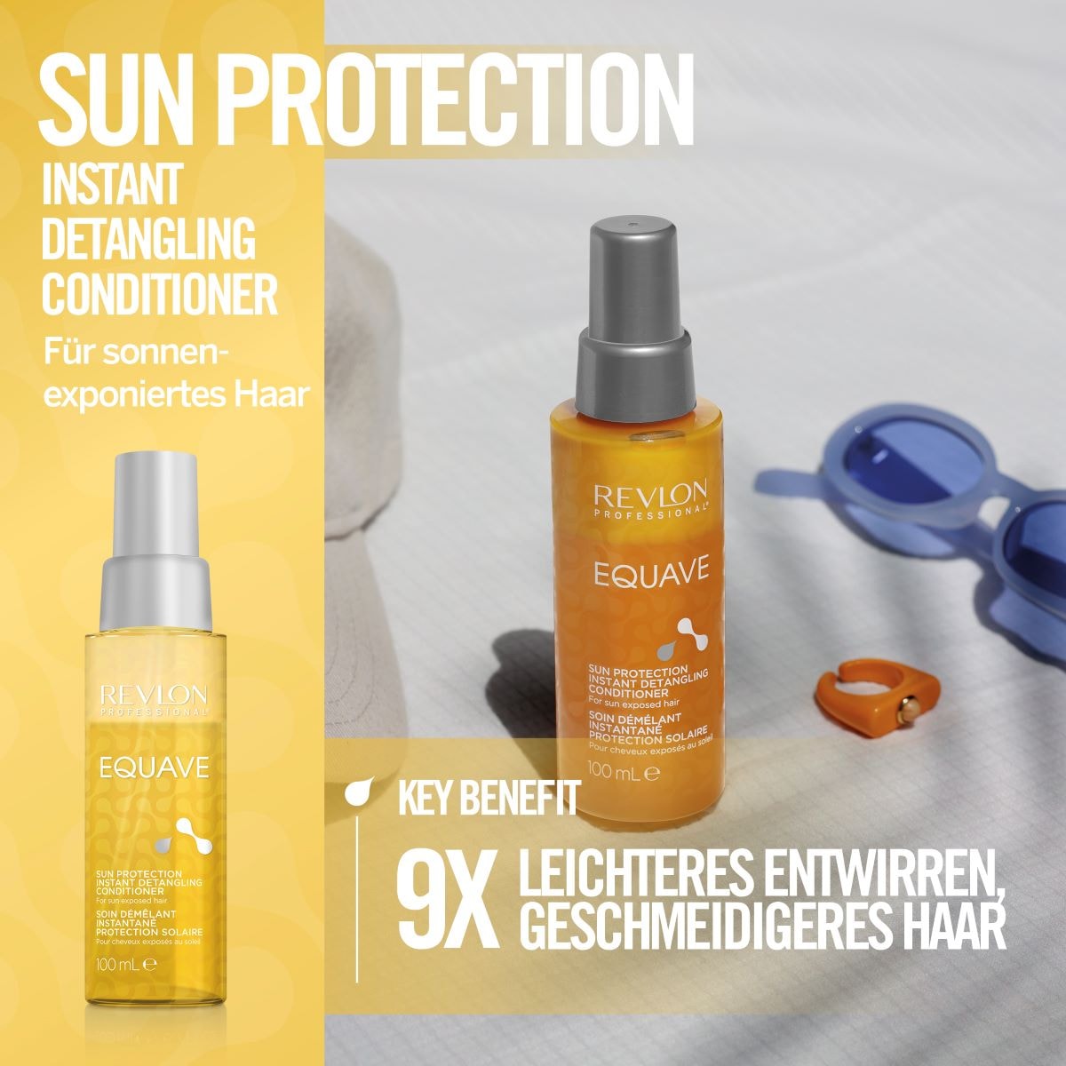 REVLON PROFESSIONAL Haarspülung »Leave-in Pflege Equave Sun Protection Instant Detangling Conditioner«, Alle Haartypen 100 ml