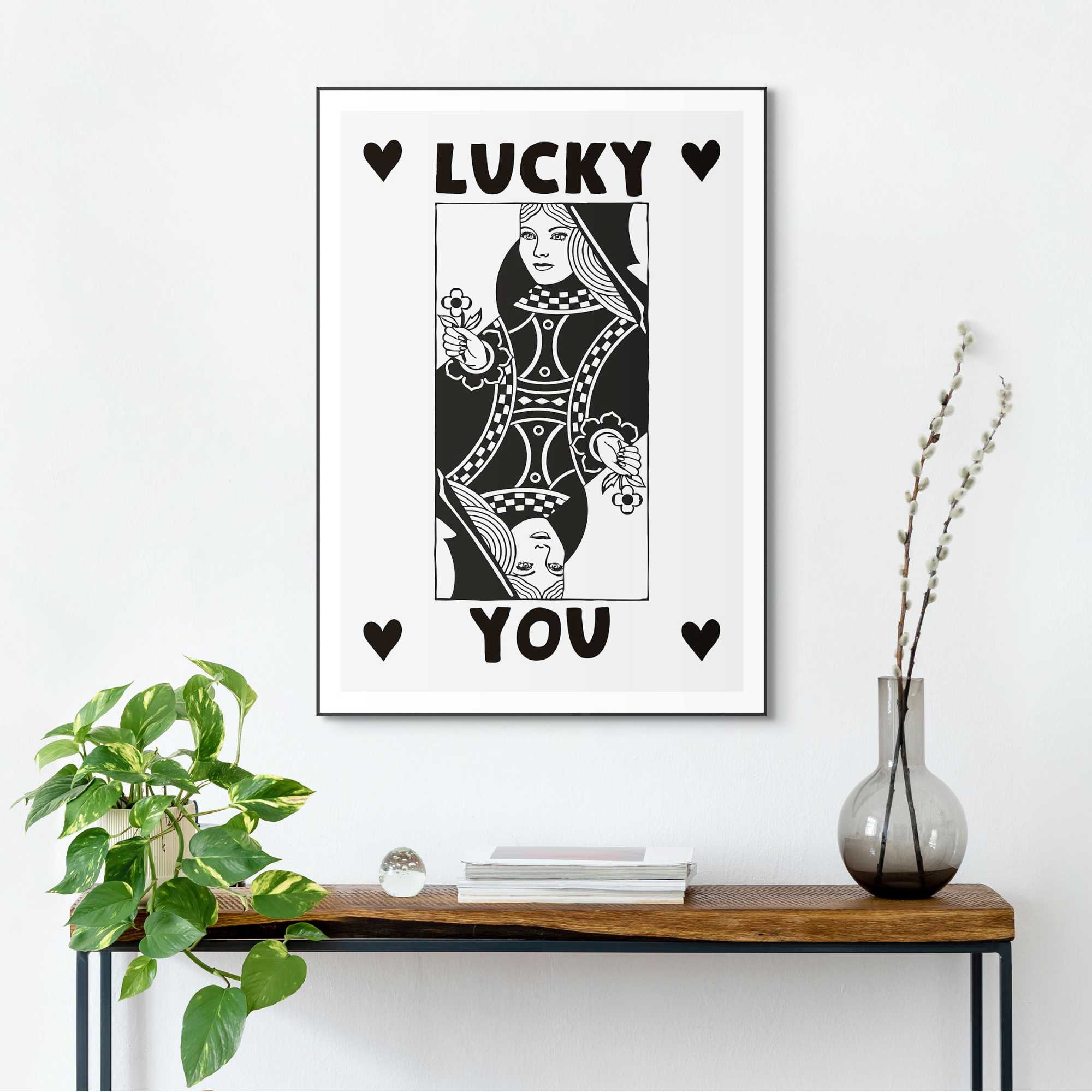 Bild mit Rahmen »Lucky You«