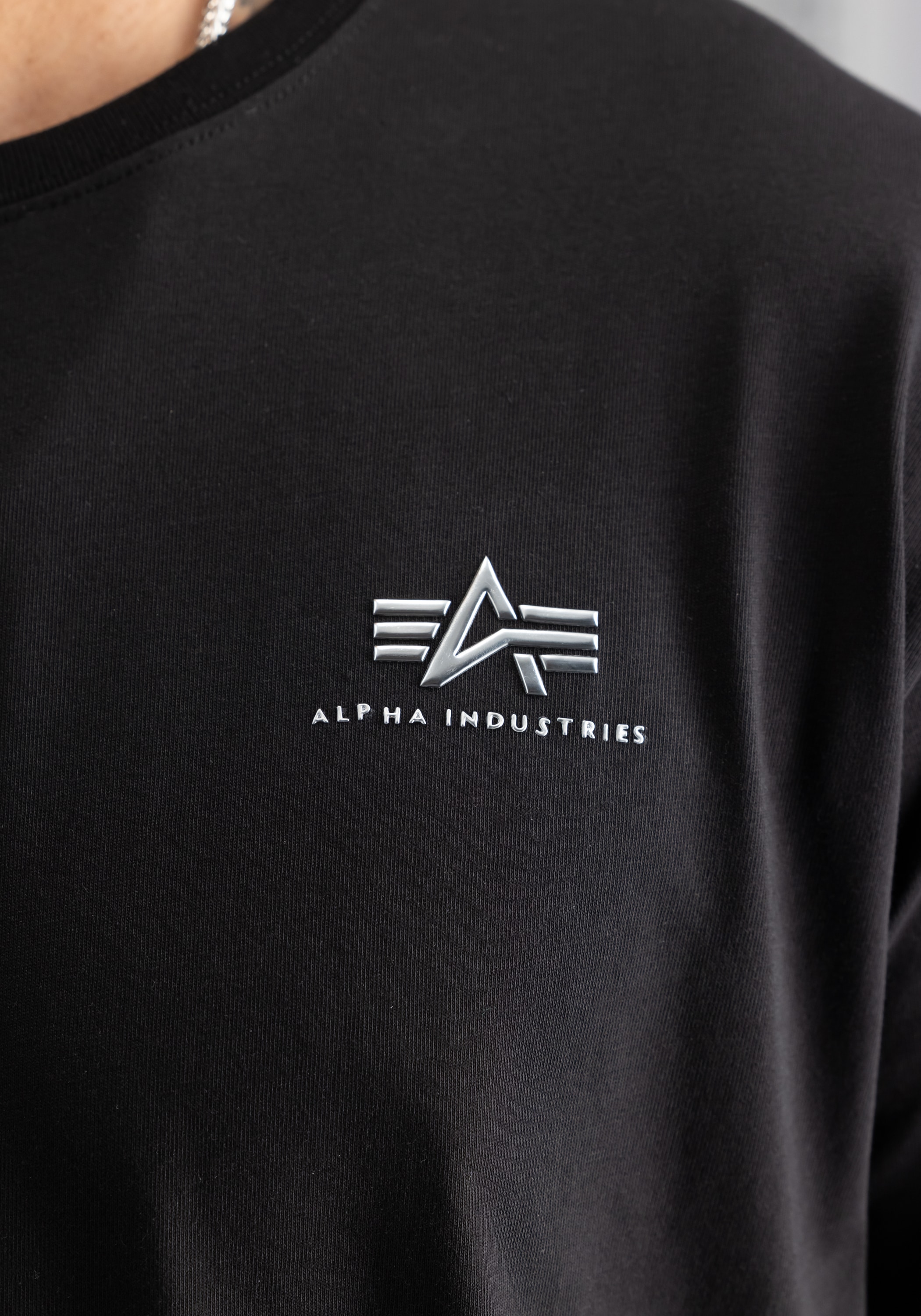 Alpha Industries T-Shirt »Alpha Industries Men - T-Shirts Basic T-Shirt SL TPU«